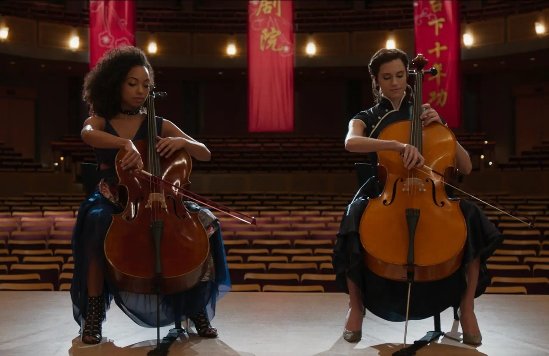 Allison Williams and Logan Browning star as music prodigies (Miramax/Netflix)