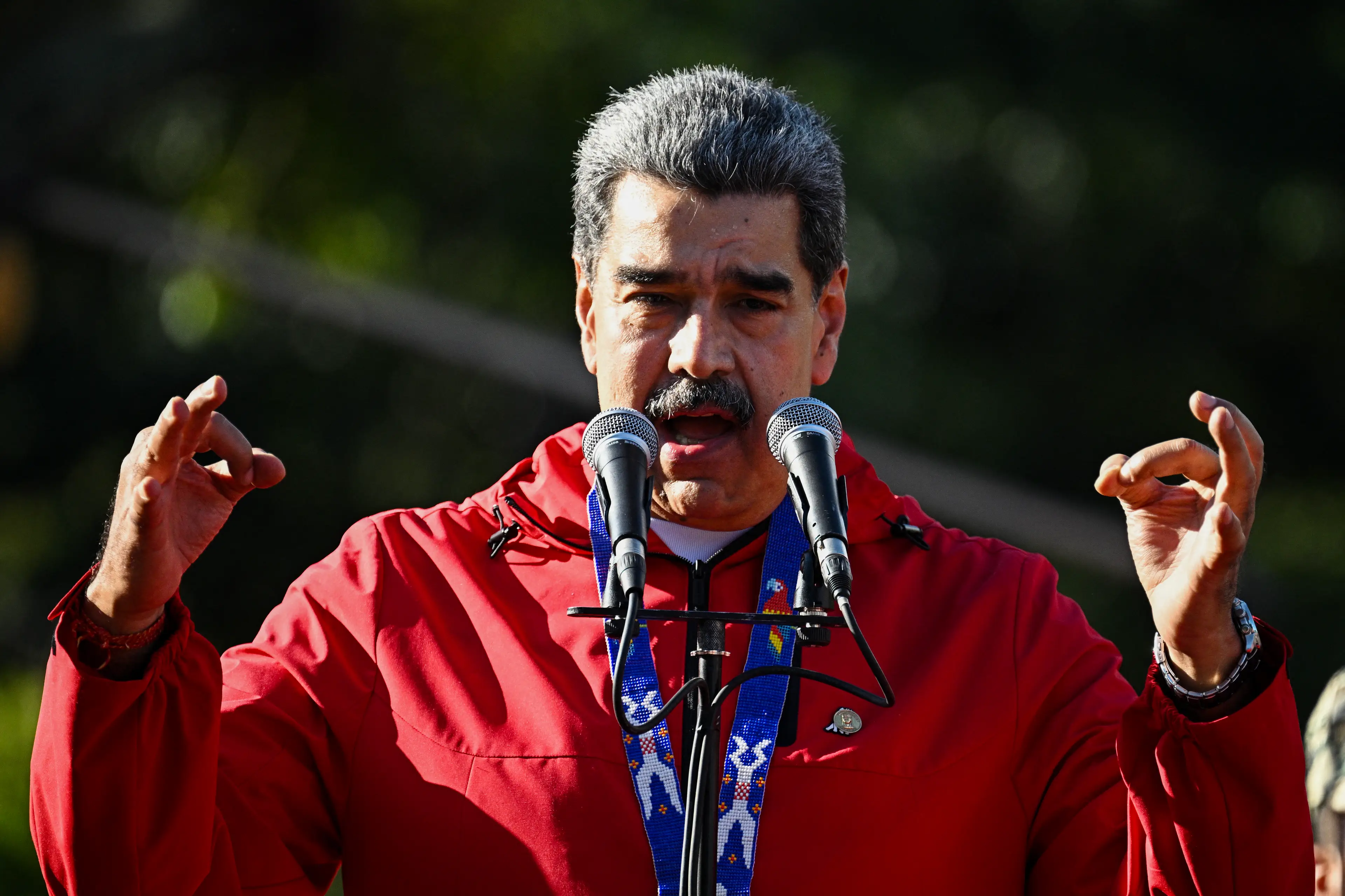 Maduro is reportedly fearful the US is attempting to star a new war with the nation (FEDERICO PARRA/AFP via Getty Images)