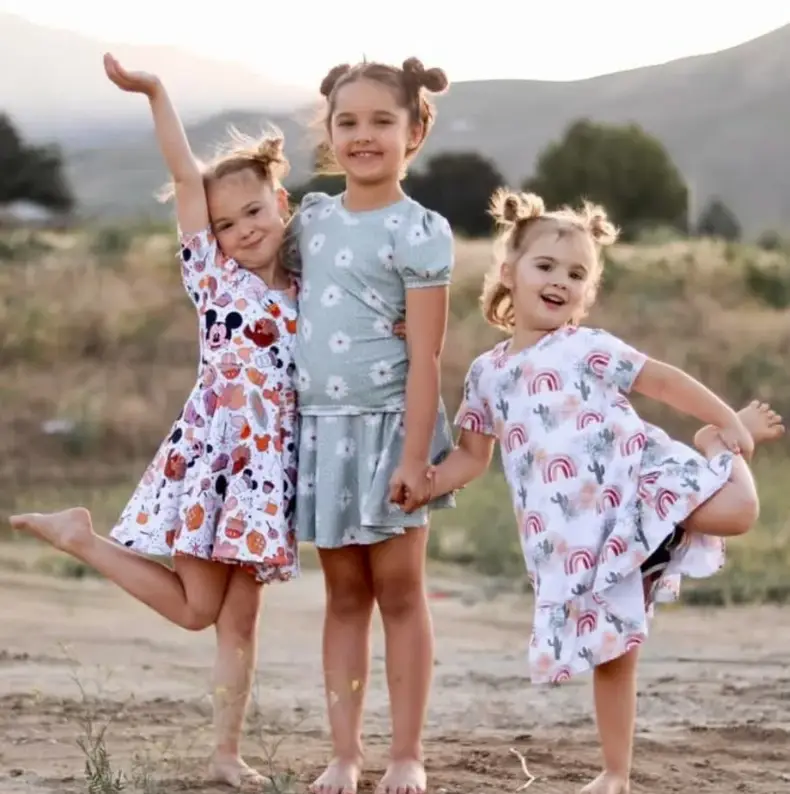 The bodies of sisters Olivia, five, Evelyn, eight, and Paityn, nine, have sadly been found (GoFundMe)