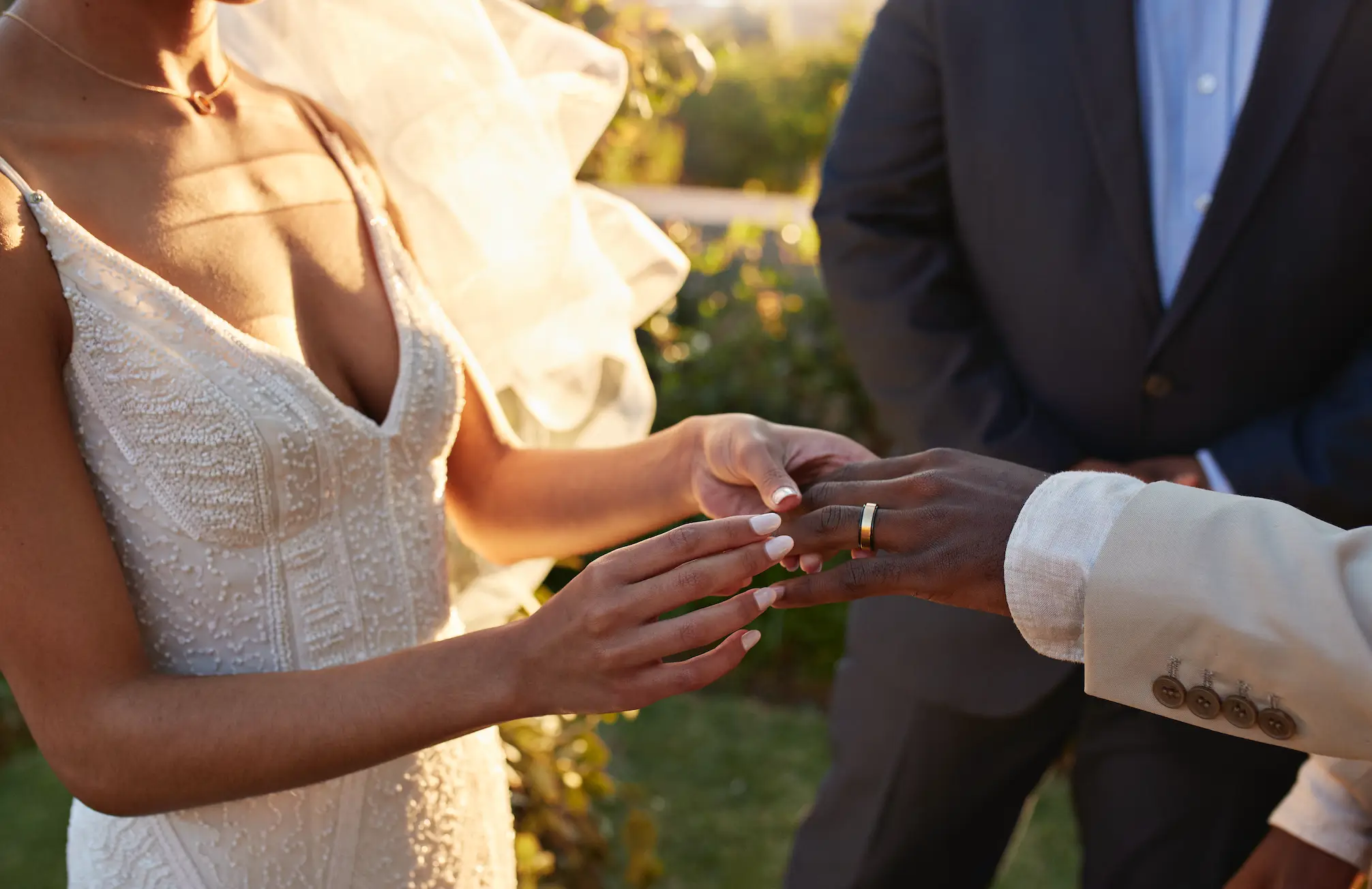 The woman says her partner told her it was a fake wedding as a stunt for social media (Getty Stock Images/ Klaus Vedfelt) 