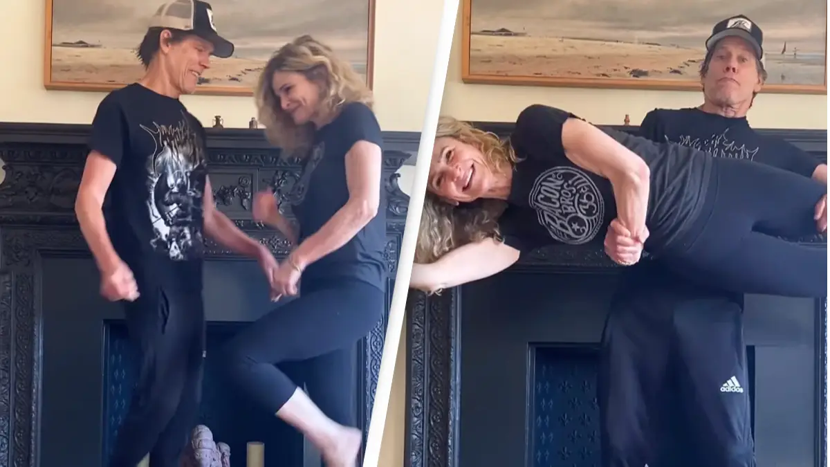 Kevin Bacon And His Wife Absolutely Nail Viral Footloose Trend