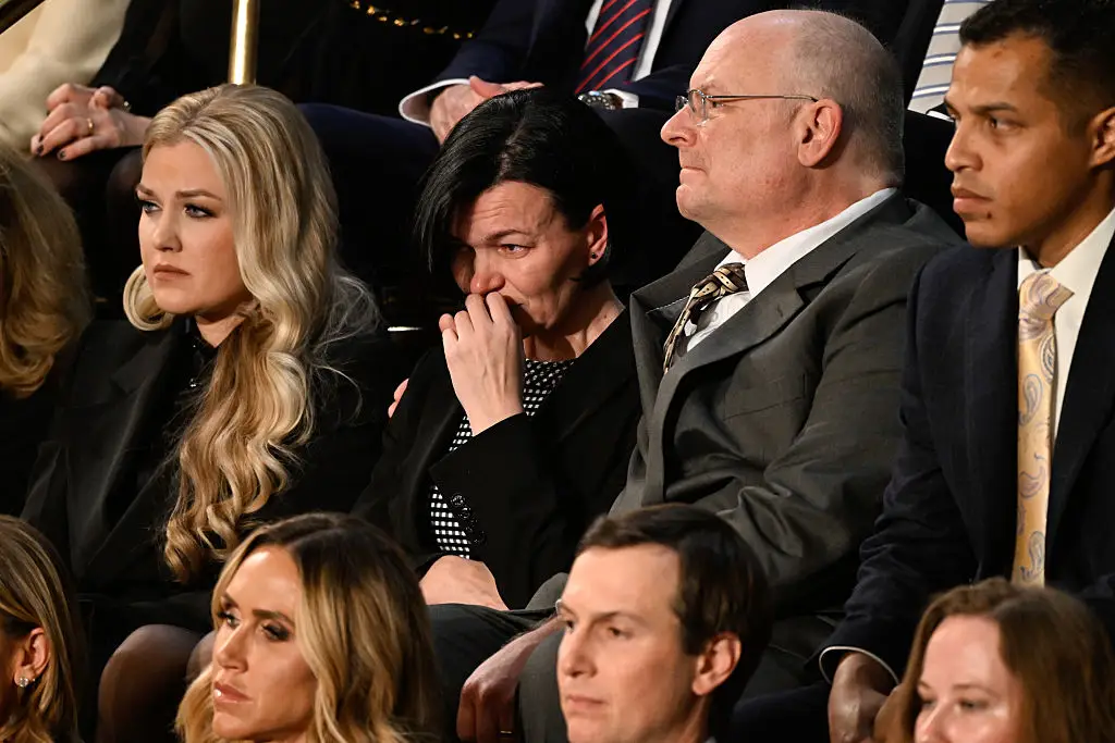 Iryna Zarutska's mother was in the audience during Trump's State of the Union address (Daniel Heuer/Bloomberg via Getty Images)