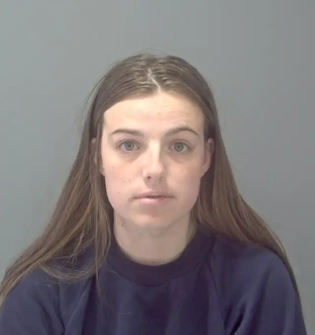 Chelsea Gleason-Mitchel was given 10 years after admitting causing or allowing the death of a child (Suffolk Police)