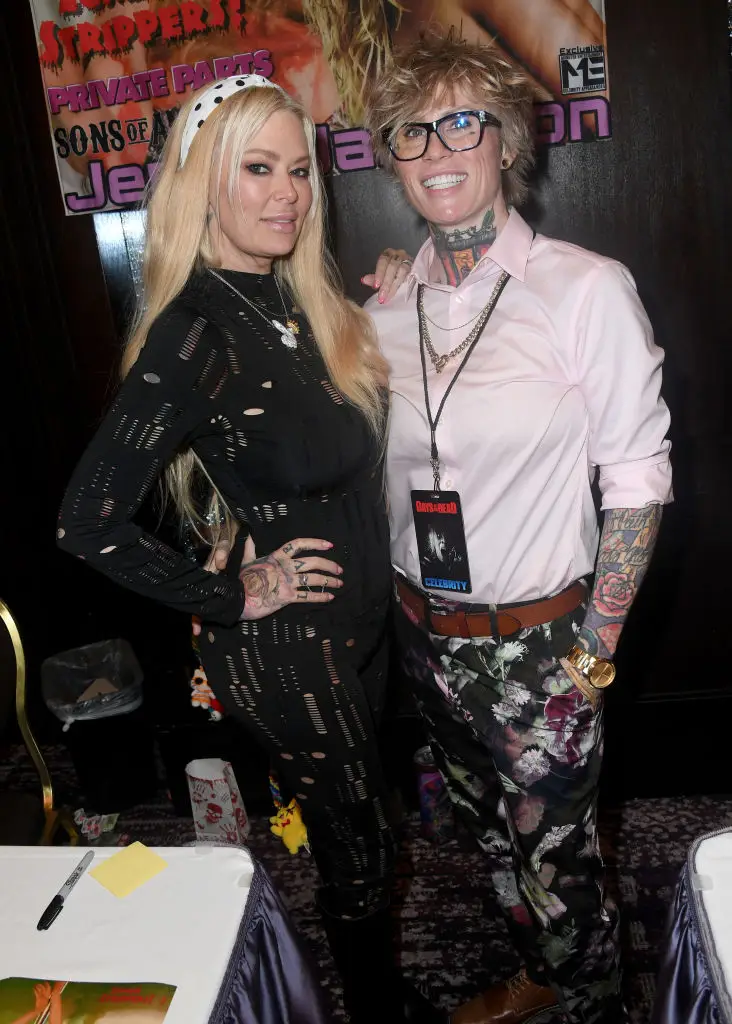 Jenna Jameson (left) with her then wife, Jessi Lawless (Albert L. Ortega/Getty Images)