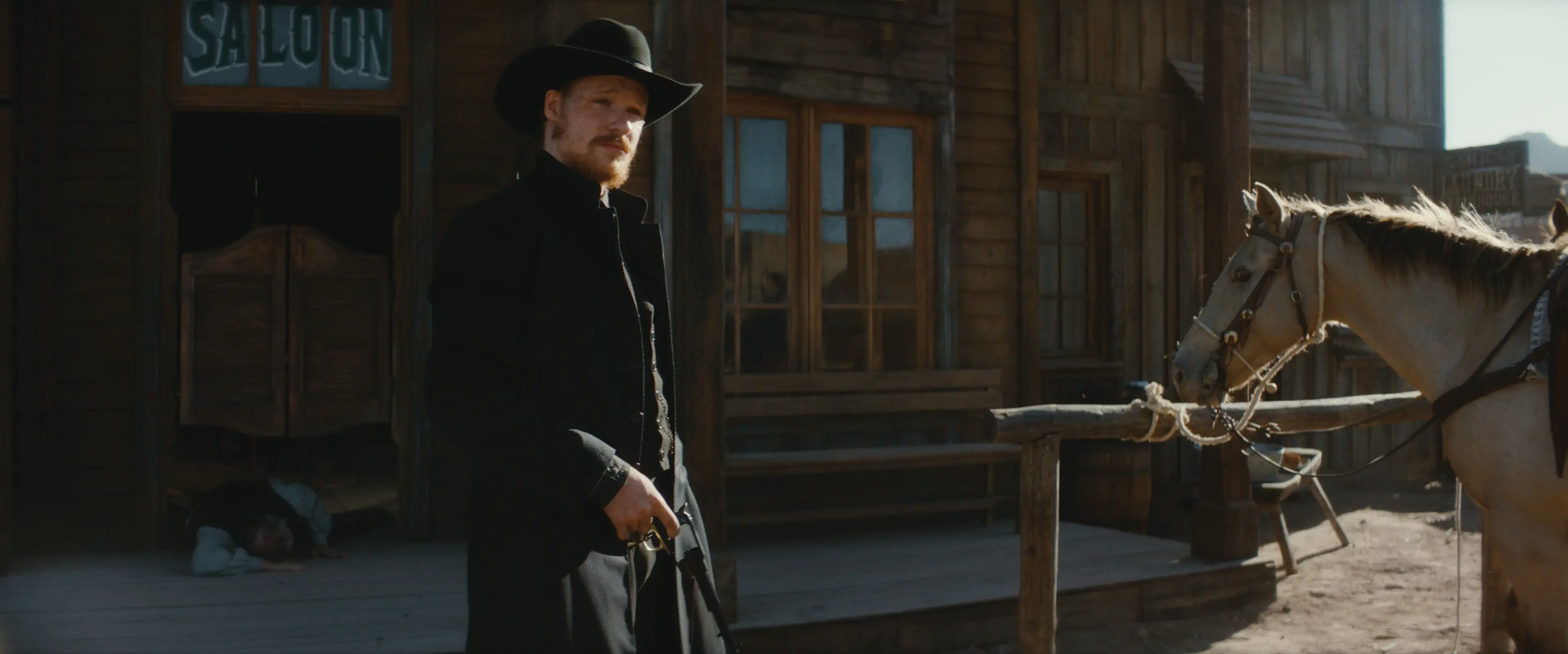 You can hear the film's baddie Weston Jeffries before you even see him on screen (Signature Entertainment) 