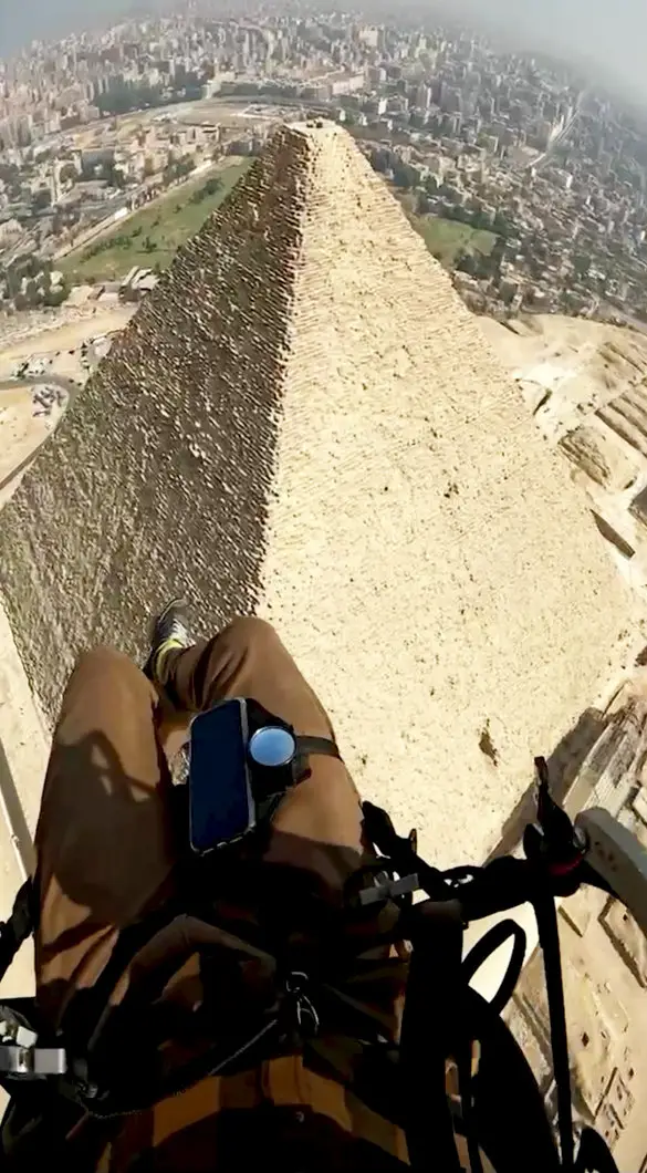 Yanis Terzis filmed the amazing footage using a GoPro (SWNS)