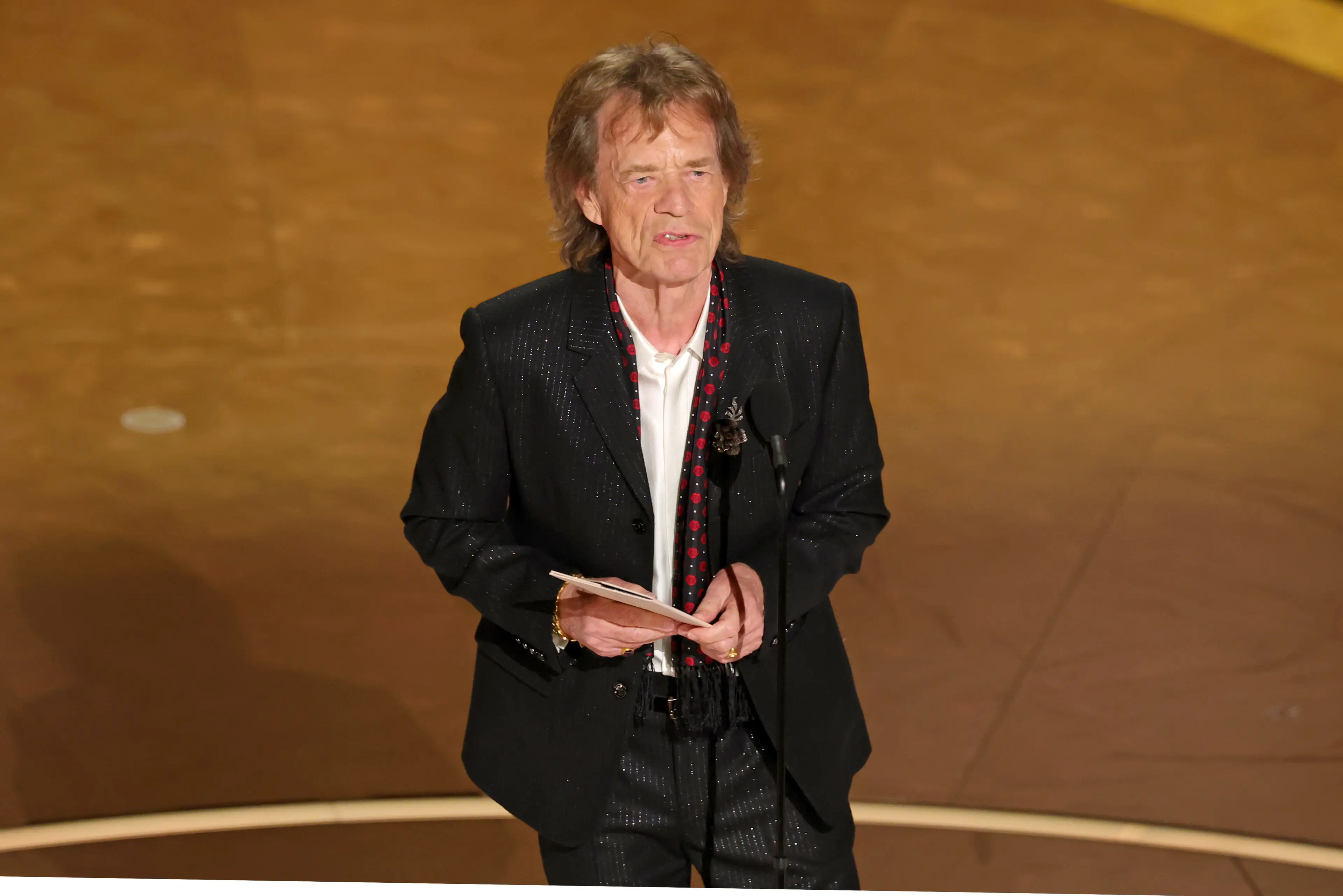 Mick Jagger has made a rare Oscars appearance (Kevin Winter/Getty Images)