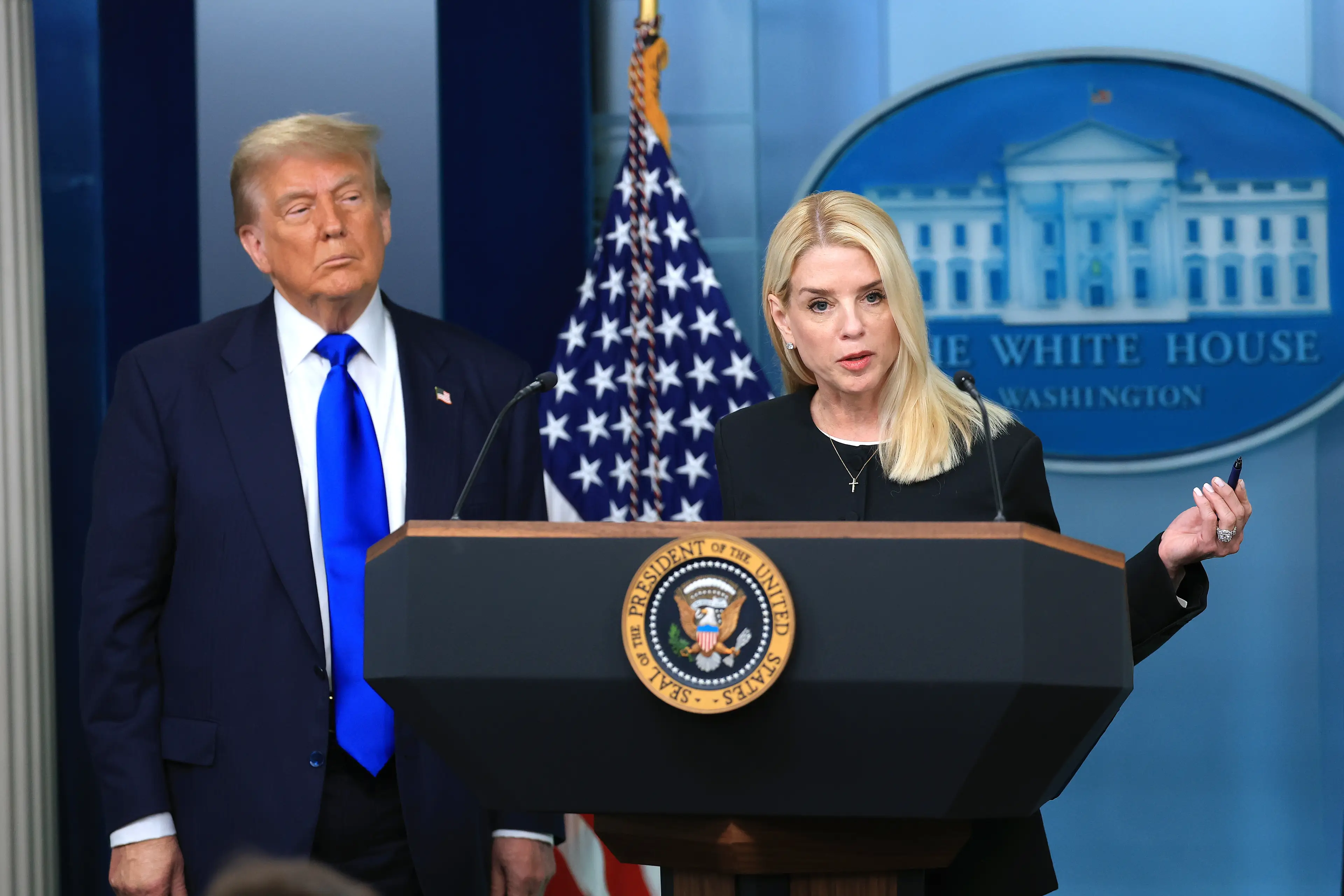 Donald Trump fired Pam Bondi from her senior role in the justice department earlier this year (Joe Raedle/Getty Images)
