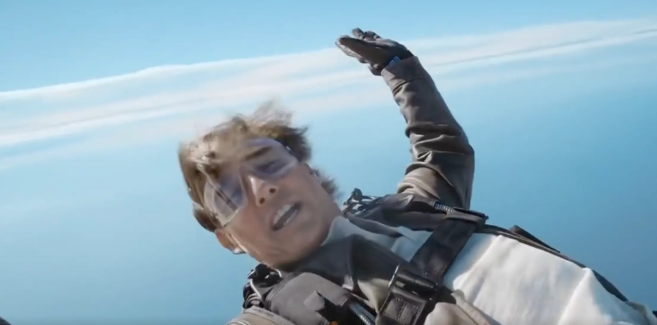 Cruise thanked fans for their support in a video message from the skies.