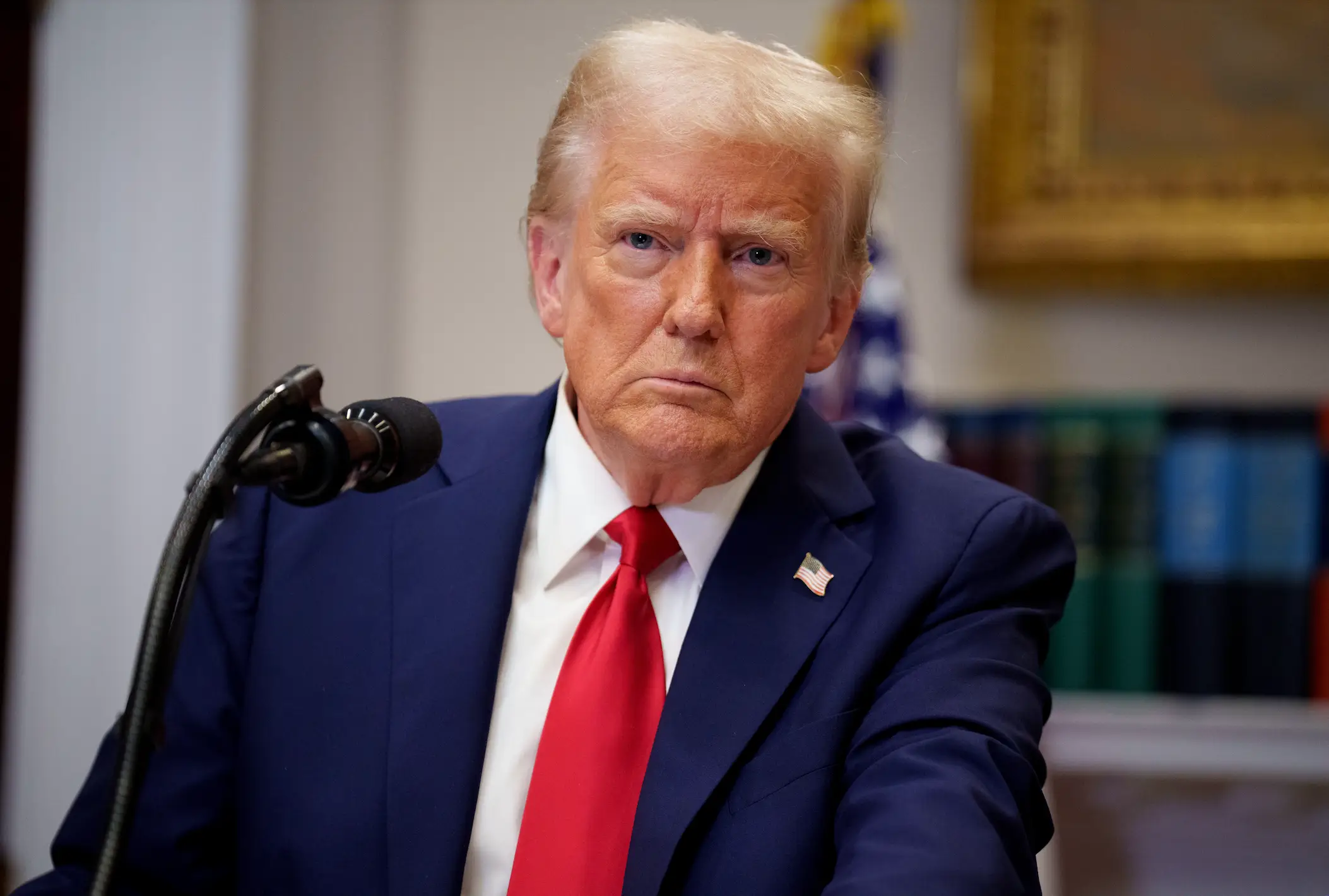 The White House has said good progress was made between the two leaders in their phone conversation(Andrew Harnik/Getty Images)