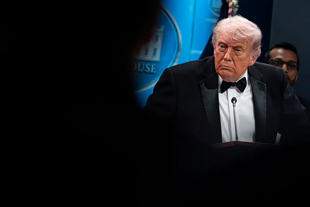 Donald Trump addressed the shooting shortly after it took place at the White House (Al Drago/Getty Images)