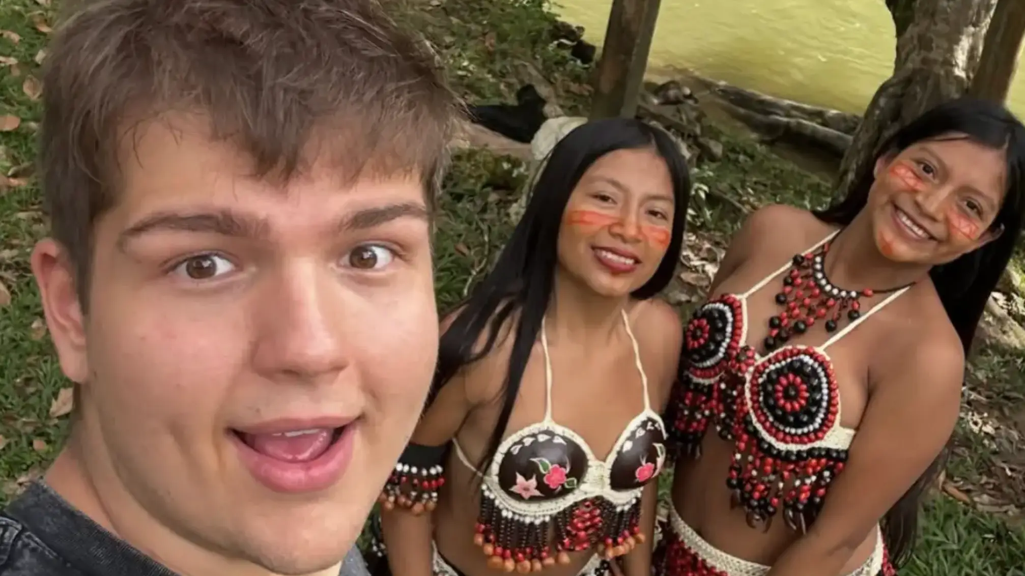 Justin lives a very different life in the Amazon (Instagram/@justinalvo)