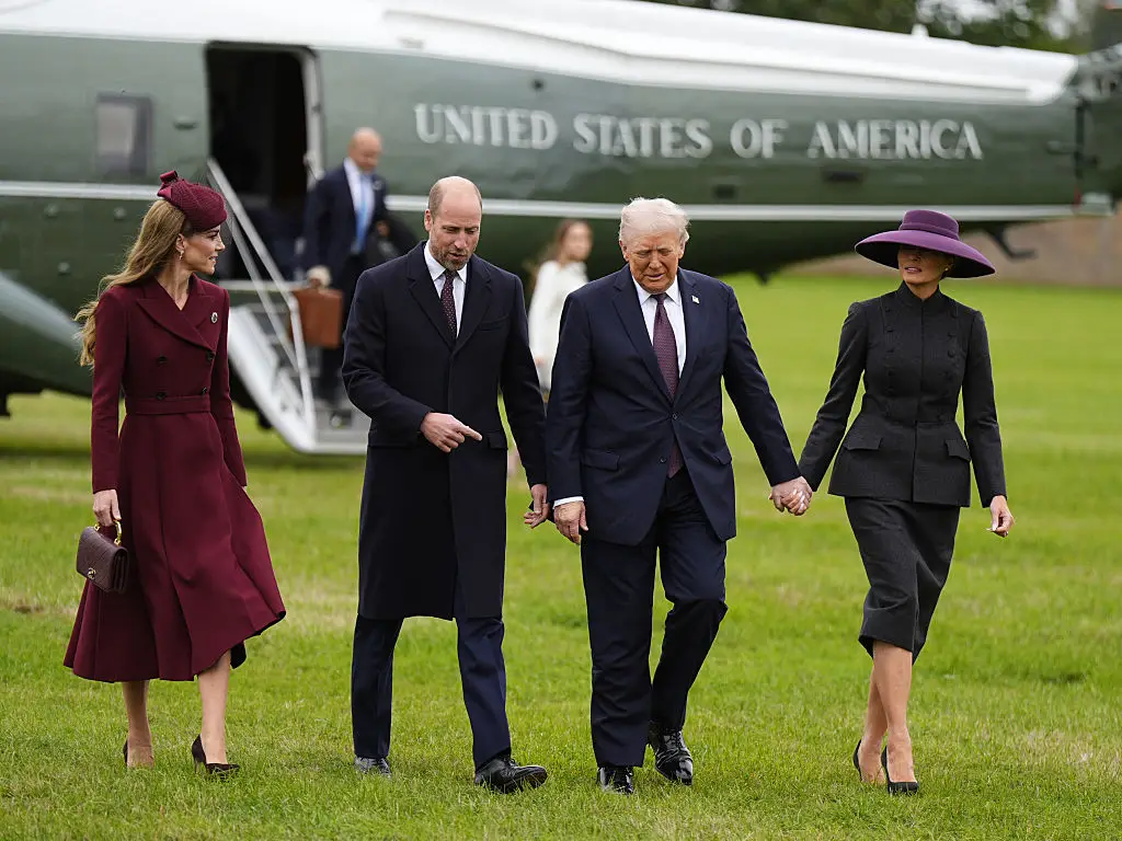 Trump and Melania touched down in Windsor (Aaron Chown - WPA Pool/Getty Images)