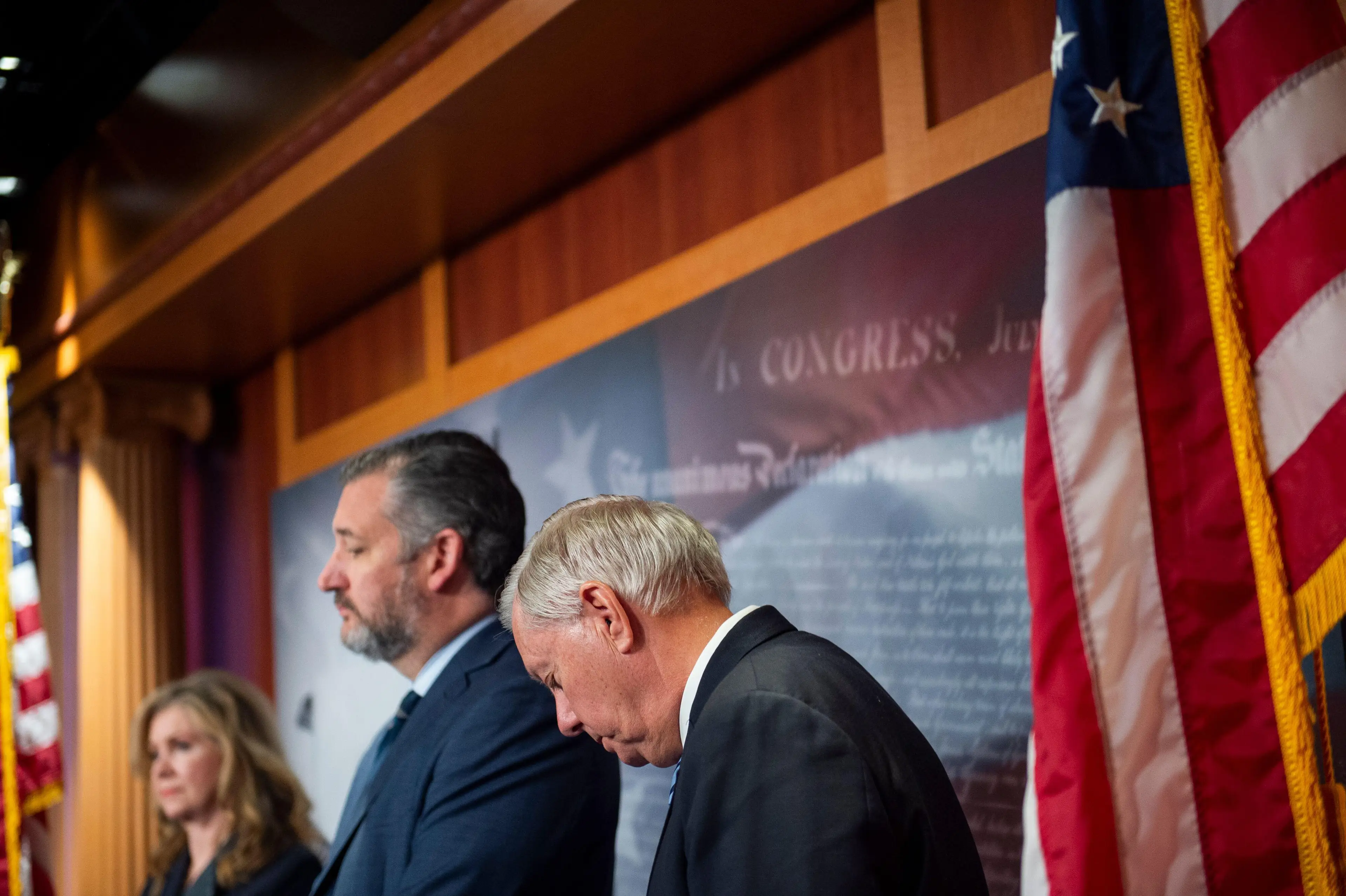 Ted Cruz and other Republicans walked out after the vote.