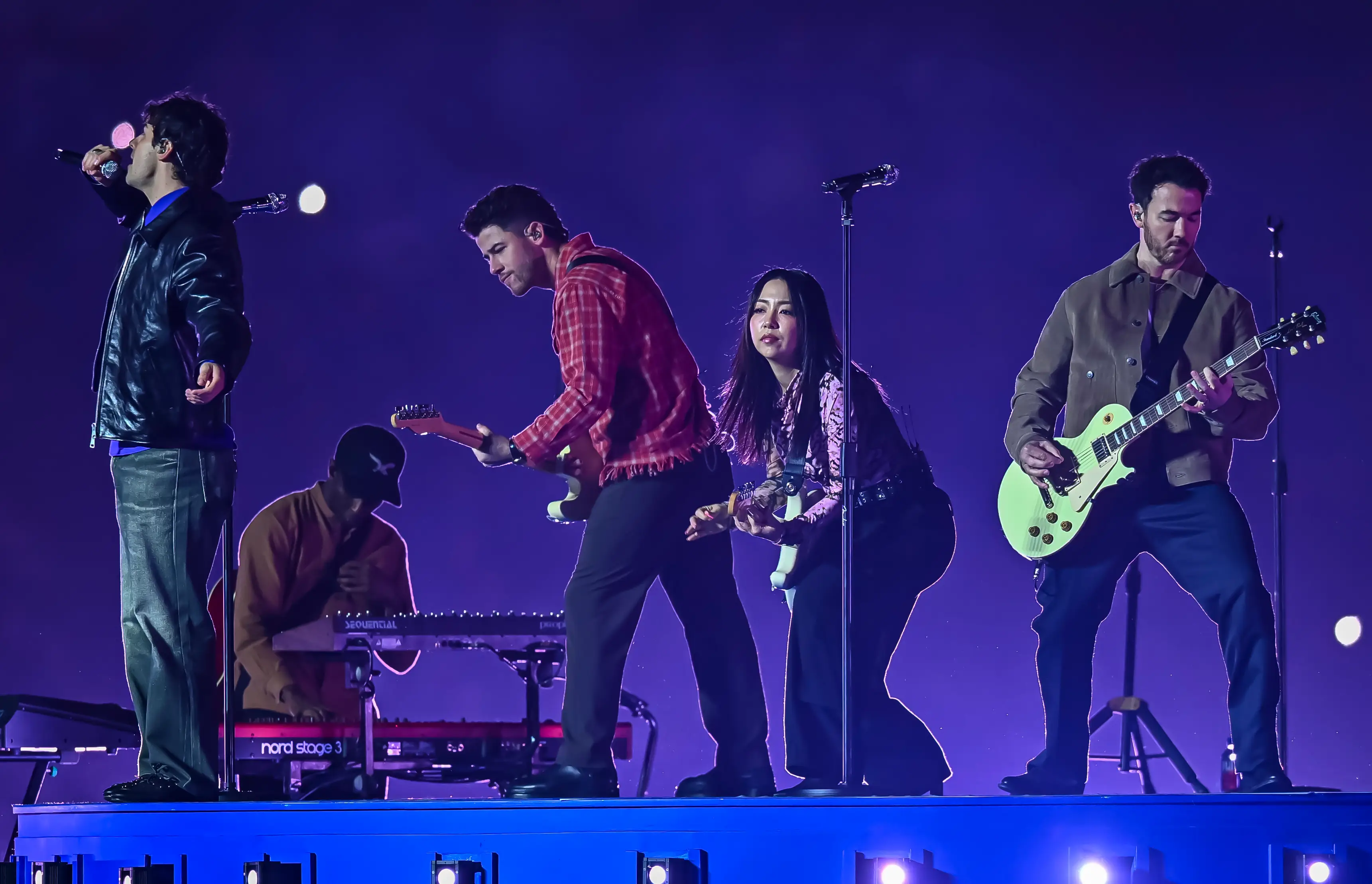 The Jonas Brothers have addressed the viral video (Noushad Variyattiyakkal/SOPA Images/LightRocket via Getty Images)