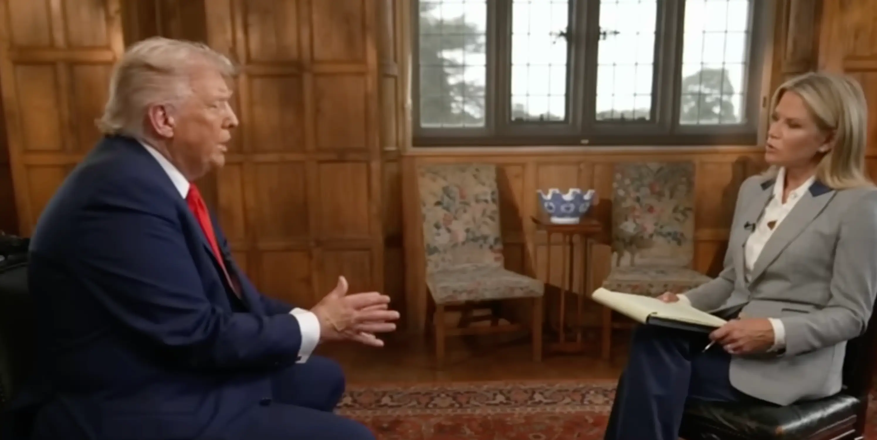 President Donald Trump sat down with Fox News anchor Martha MacCallum yesterday (Fox News)