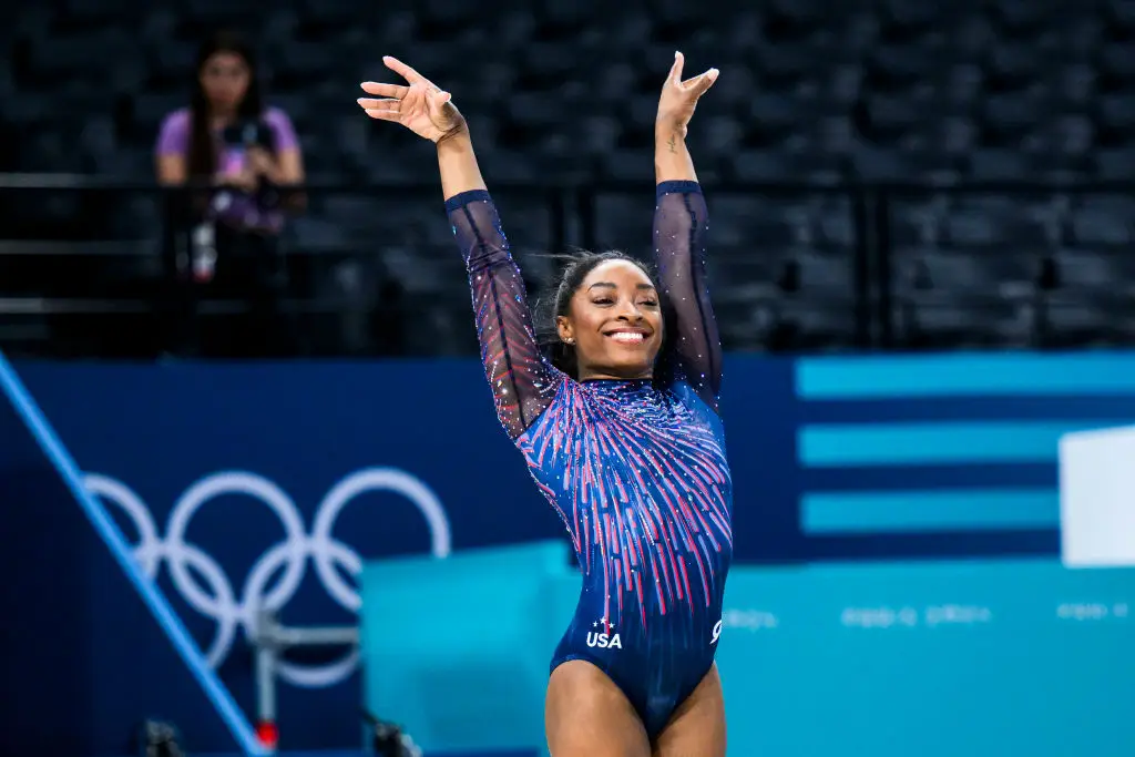 People have been labeling Simone Biles the 'greatest athlete of all time'. (Tom Weller/VOIGT/GettyImages)