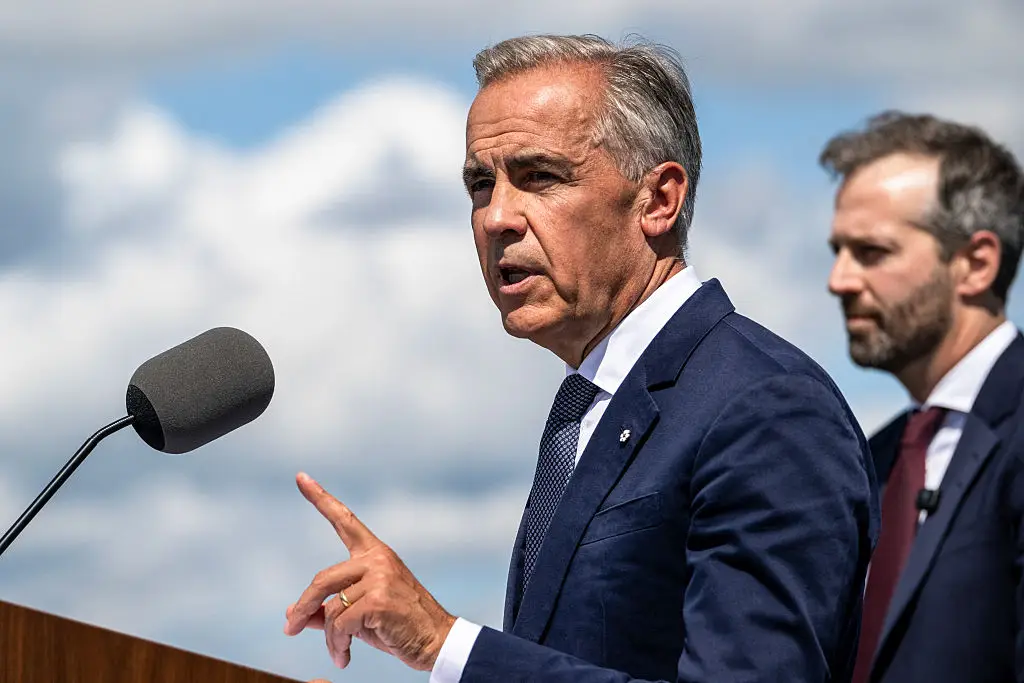 Canadian Prime Minister Mark Carney (ANDREJ IVANOV / AFP via Getty Images)