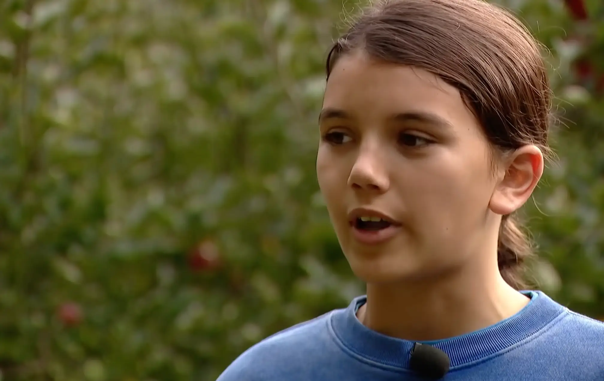 Robin Westgate, 12, was attacked by a black bear in his backyard in Bellingham, Washington, on September 13. (KING 5)