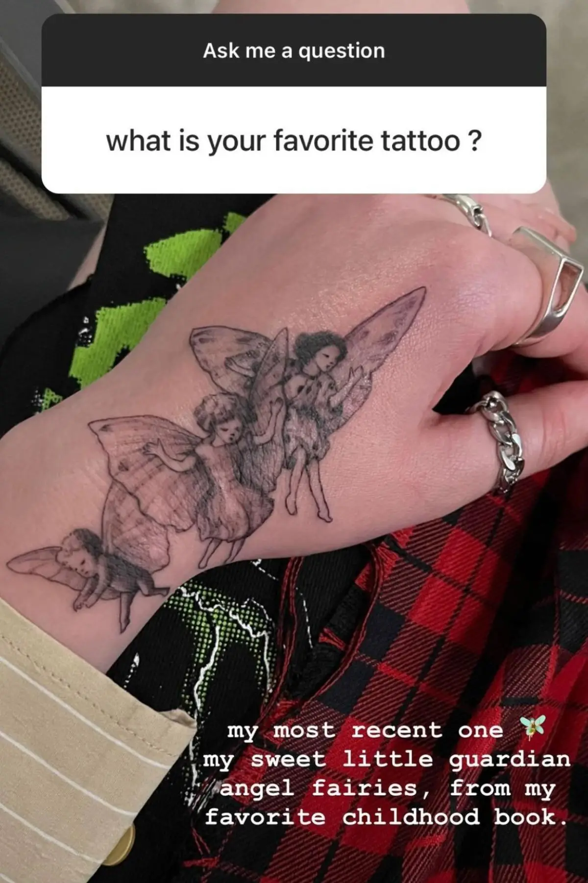 One of the singer's tattoos is inspired by one of her childhood books (Instagram/@billieeilish)