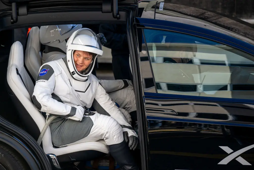 Anne McClain was accused of committing a crime in space (Photo by Brandon Bell/Getty Images)
