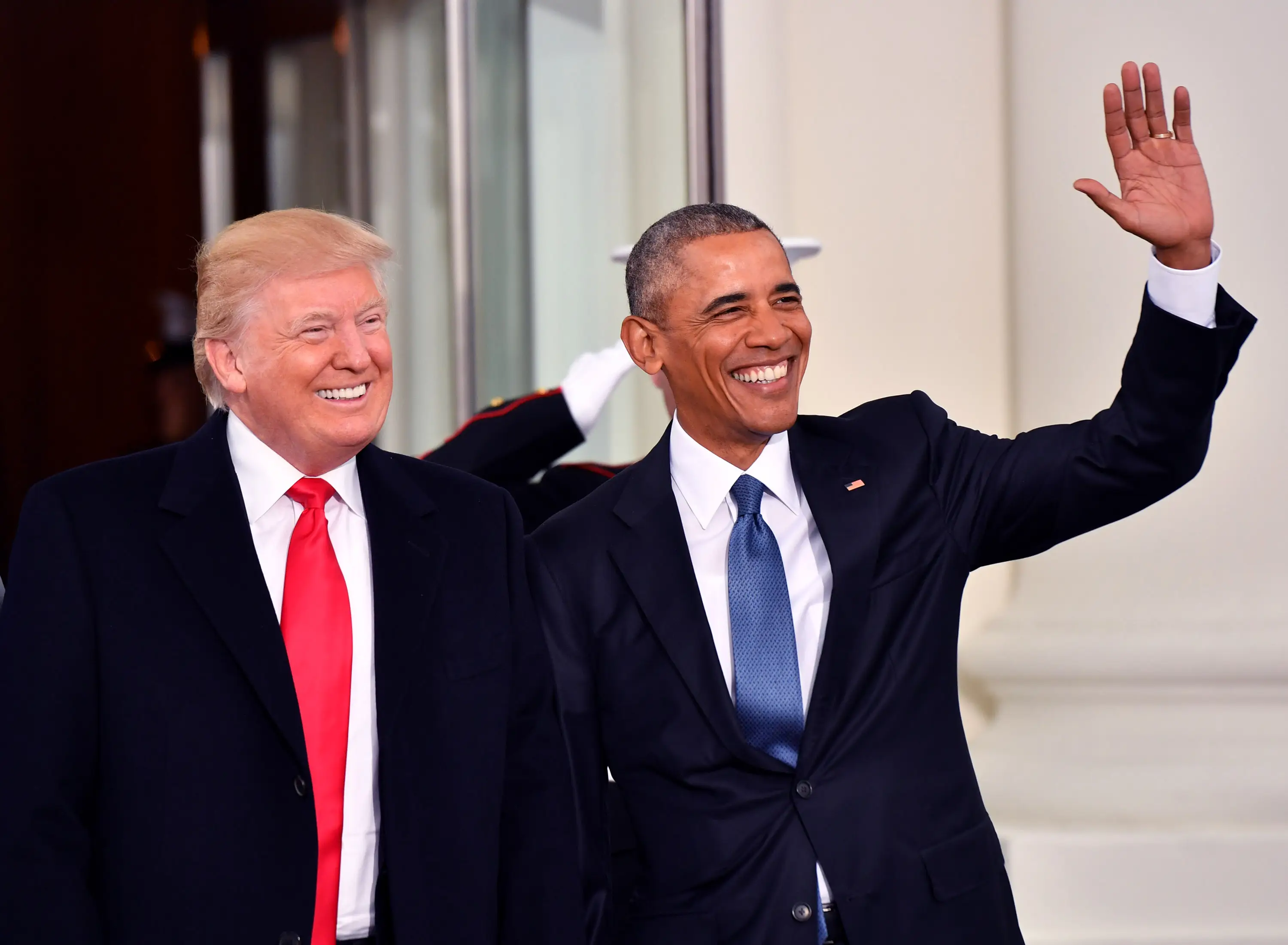 The president hit out at Barack Obama in a late-night rant (Kevin Dietsch-Pool/Getty Images)