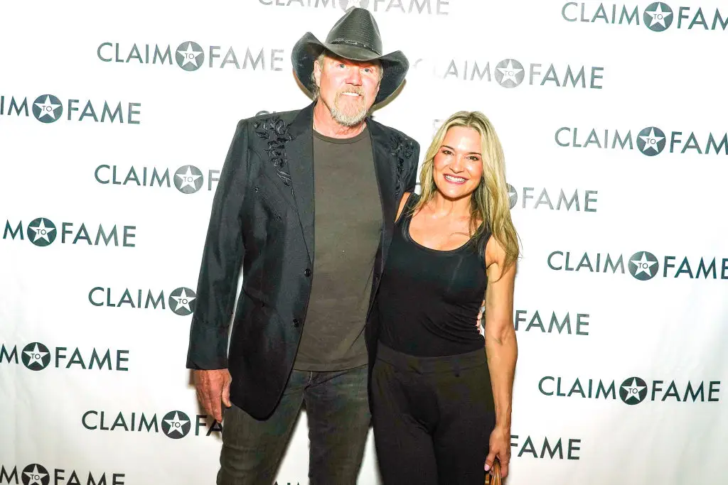 Trace Atkins is now married to Canadian actress Victoria Pratt, who he married in October 2019 in a ceremony officiated by singer Blake Shelton.(Photo by Mickey Bernal/Getty Images)