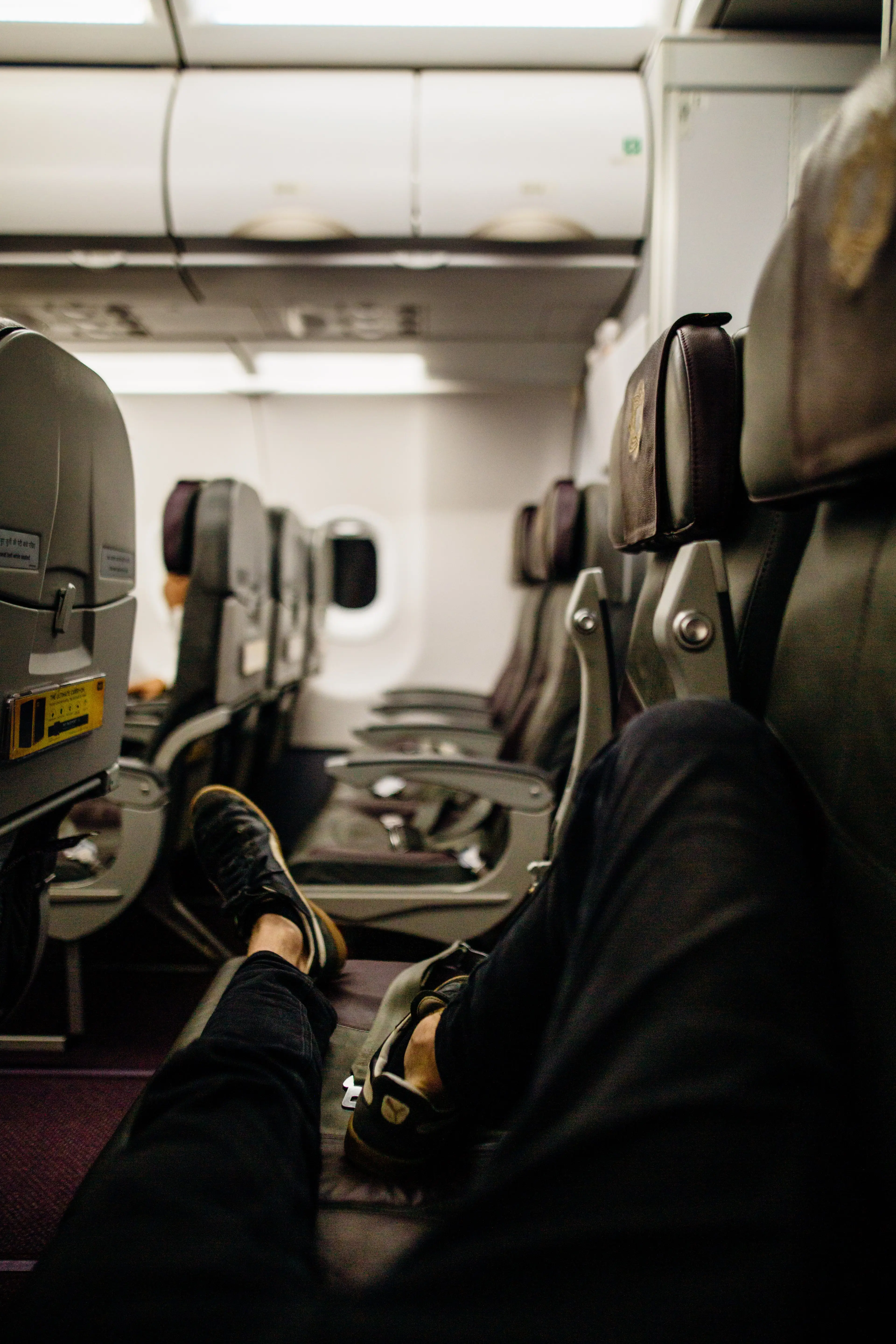 Do you ever whack out your feet on the plane?
