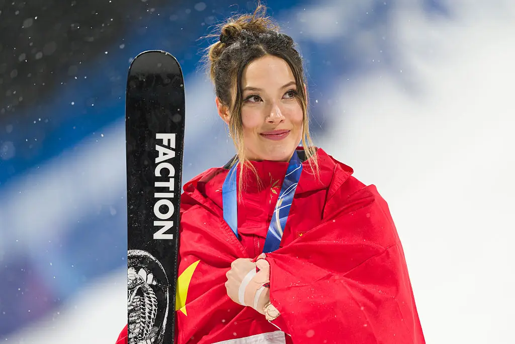 Eileen Gu, 22, has been representing China at the Winter Olympics (Andy Cheung/Getty Images)
