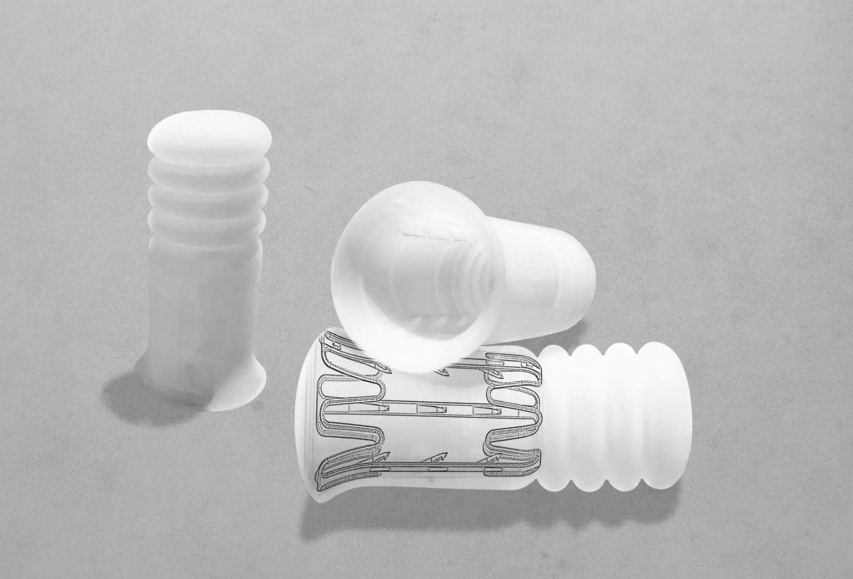 A prototype of the anti-rape device.