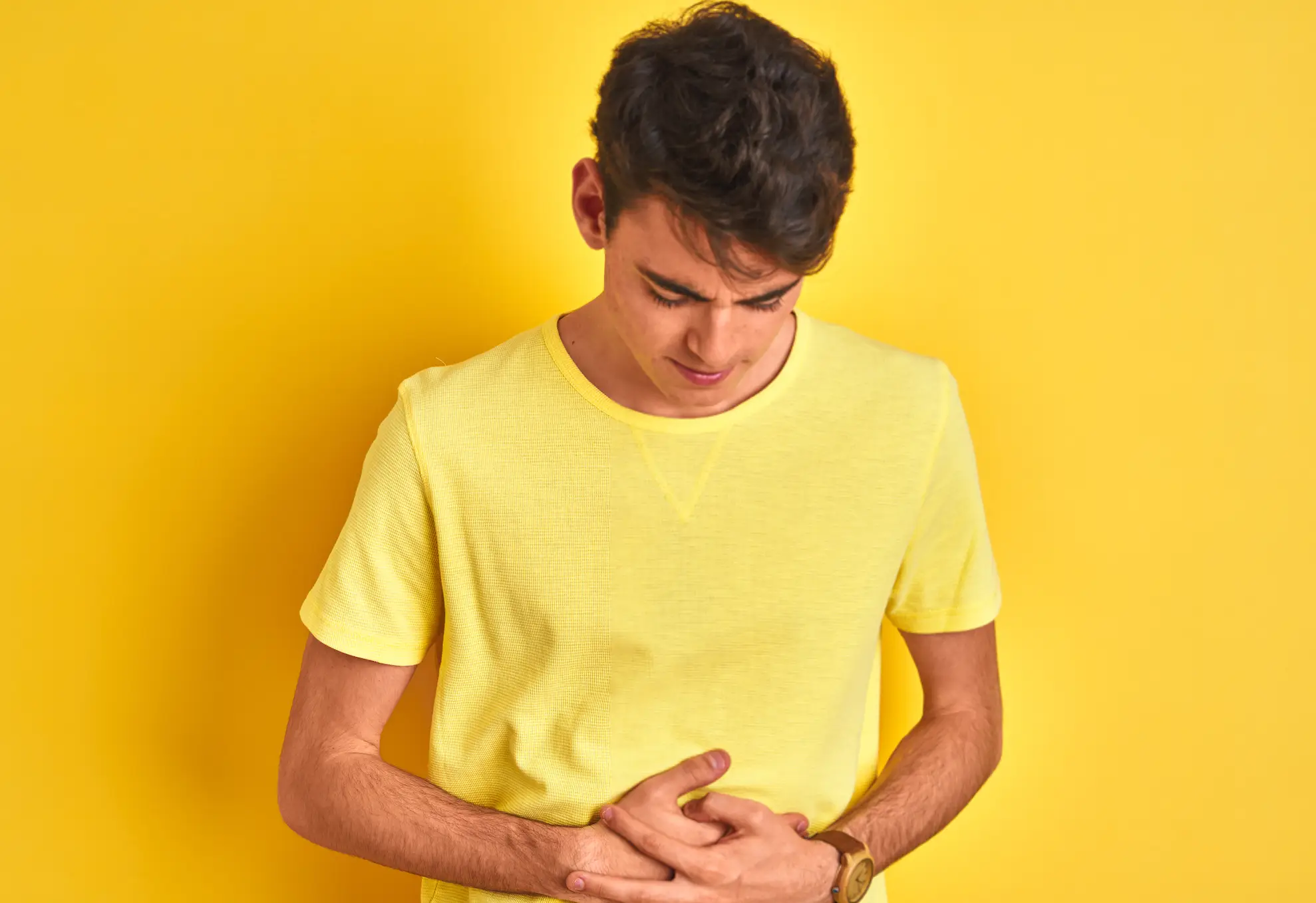The teenager reported feeling pain in his stomach (Getty Stock Images/ Aaron Amat) 