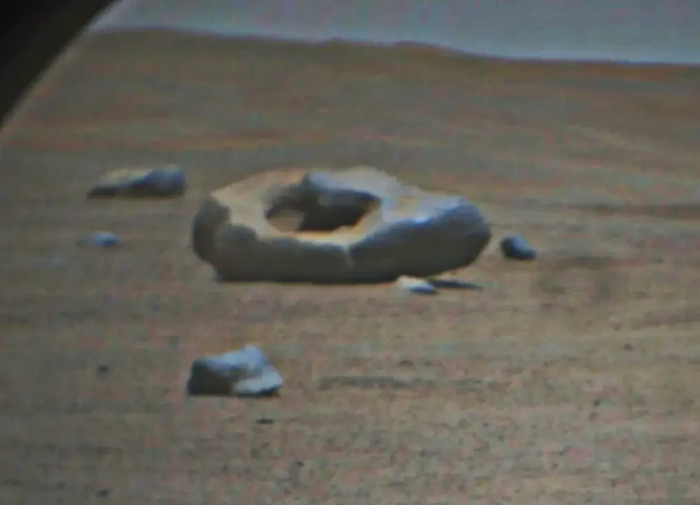 Perseverance found the rock surrounded by similar objects.