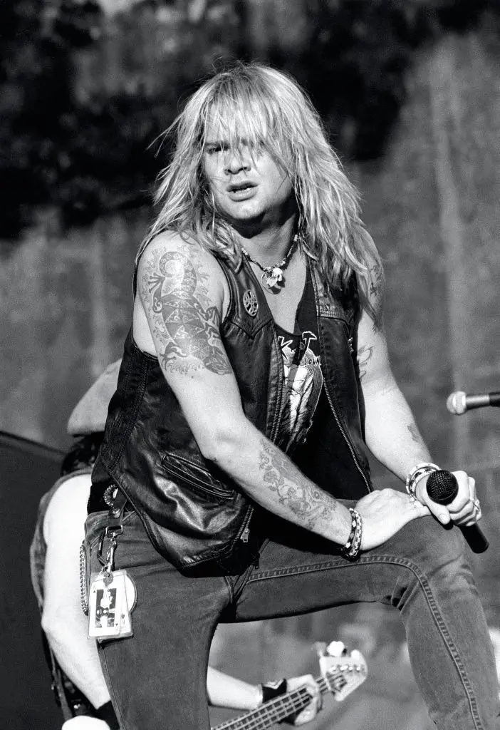 The rocker, pictured back in 1991, has been singing for the band for more than three decades (John Atashian/Getty Images)