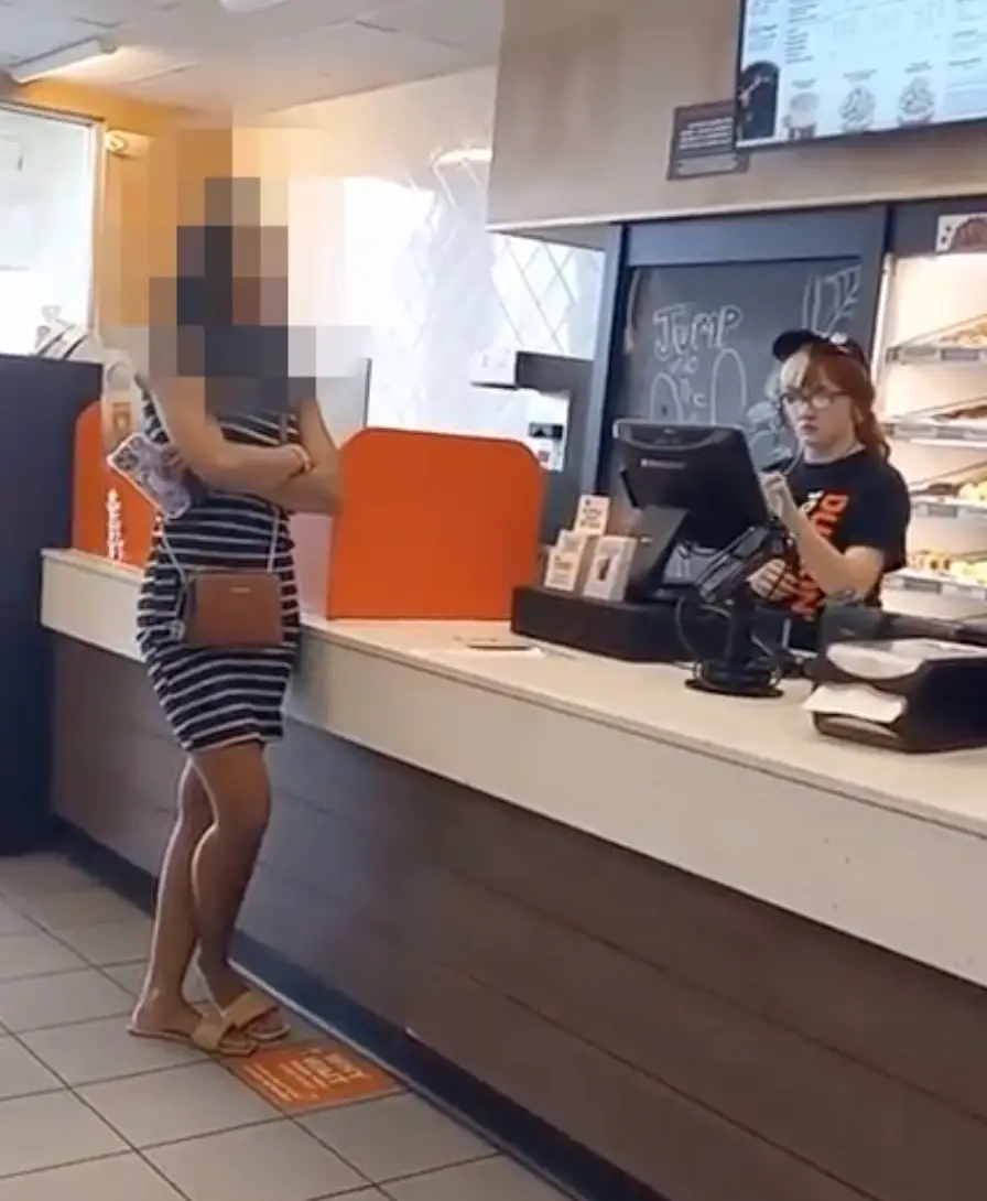 She eventually retreated.