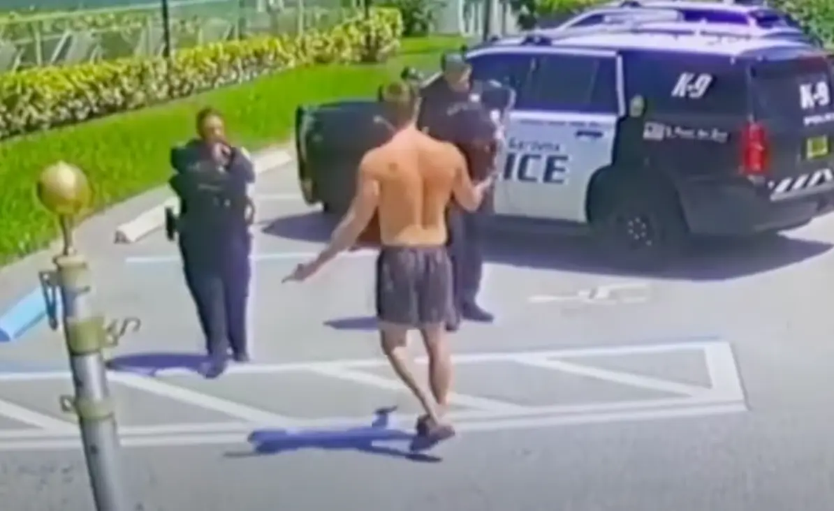 Officer Bethany Guerriero pulled a gun on Ryan Gould. (WPTV News Channel 5)