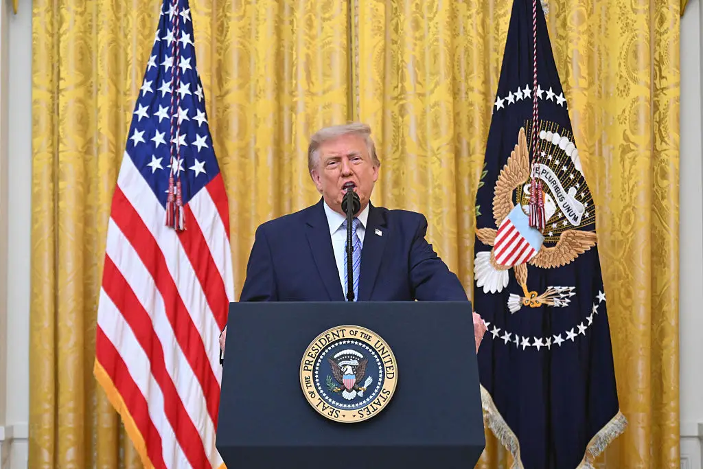 Trump delivered an address to the nation last night Saul Loeb/AFP/Bloomberg via Getty Images