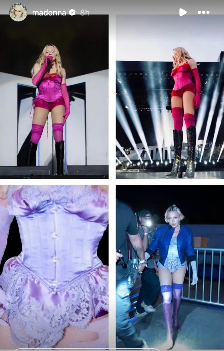 The singer then went on to share a collage of the items that were missing (@madonna/instagram)