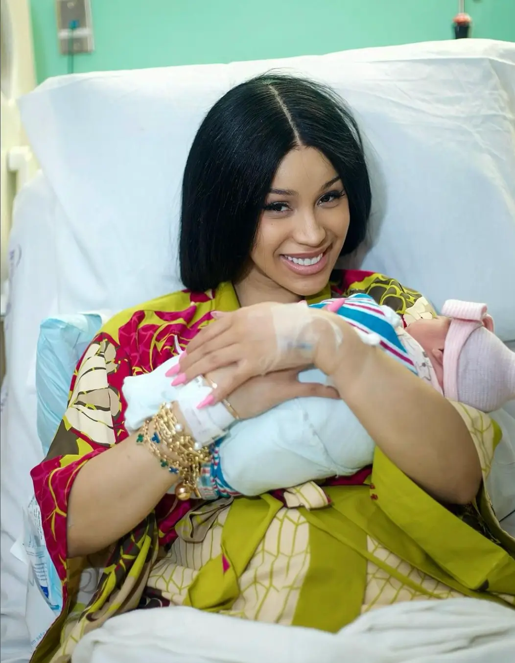 Cardi announced the baby's arrival on her Instagram. (Instagram/ @iamcardib)