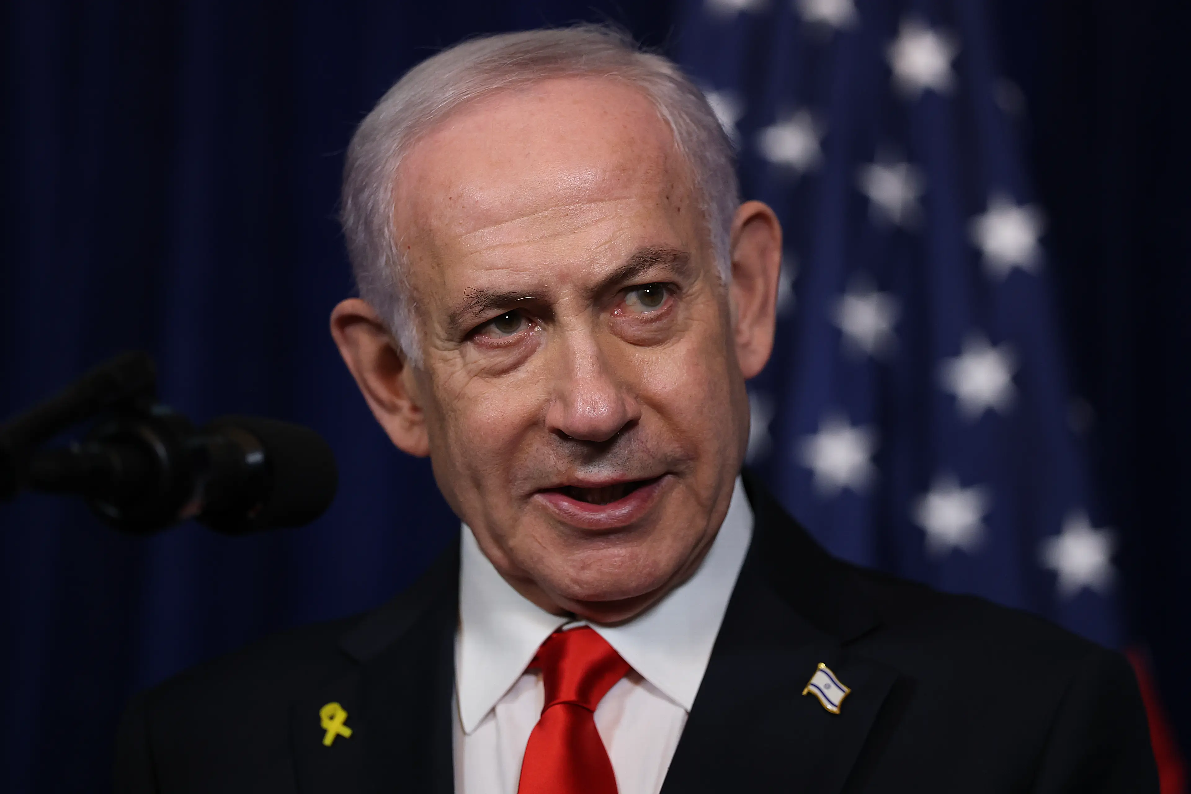 Israeli PM Benjamin Netanyahu revealed Donald Trump would be receiving the 'Israel Prize' (Joe Raedle/Getty Images)