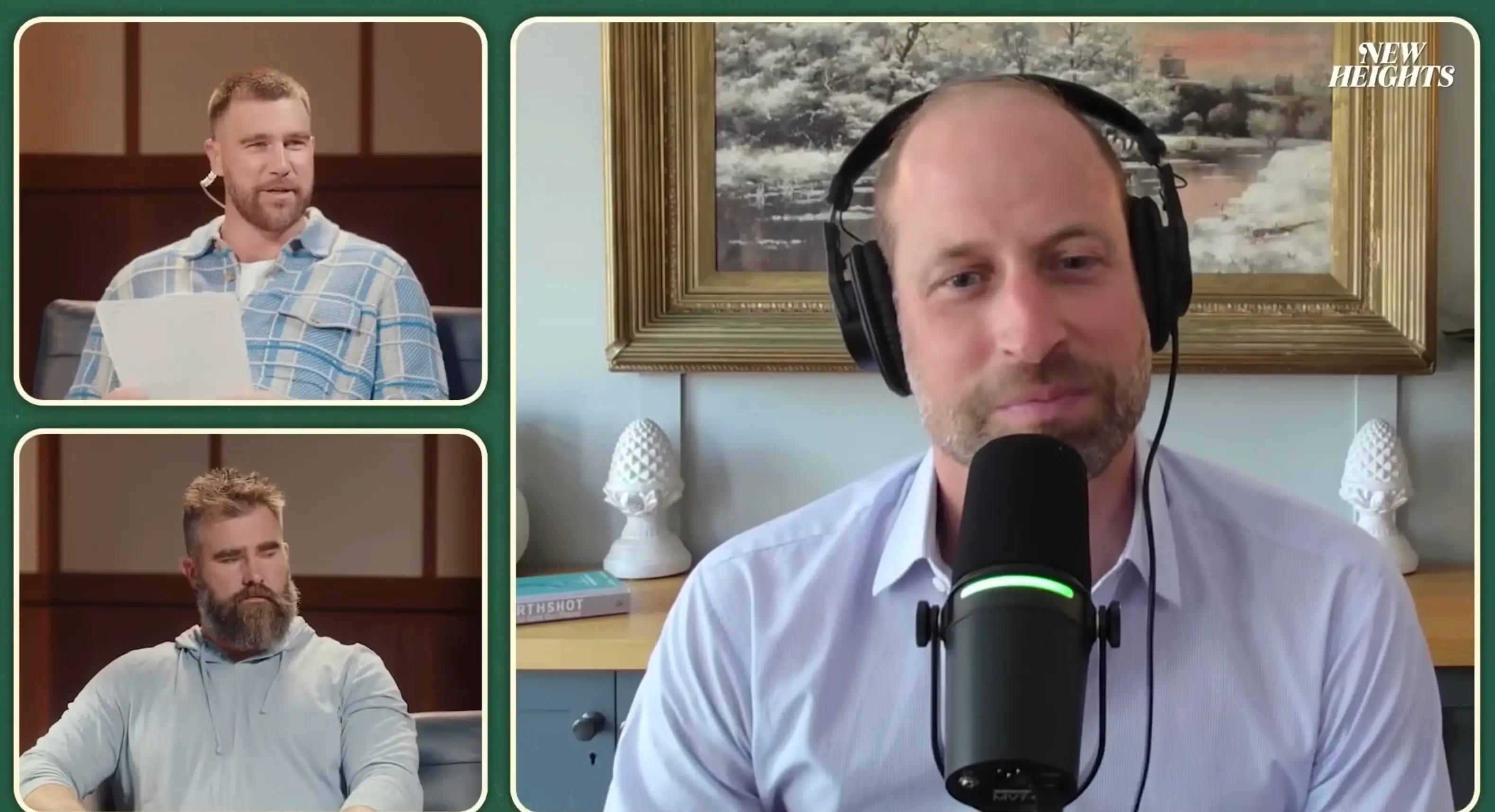 The future King later appeared on their podcast. (@newheightshow/YouTube)