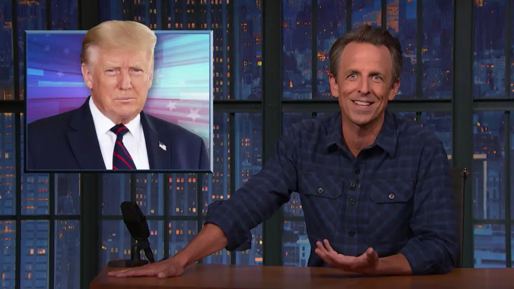 Seth Meyers ridiculed Trump's tour of Asia, and it's fair to say the president wasn't best pleased! (NBC/NBCU Photo Bank via Getty Images)