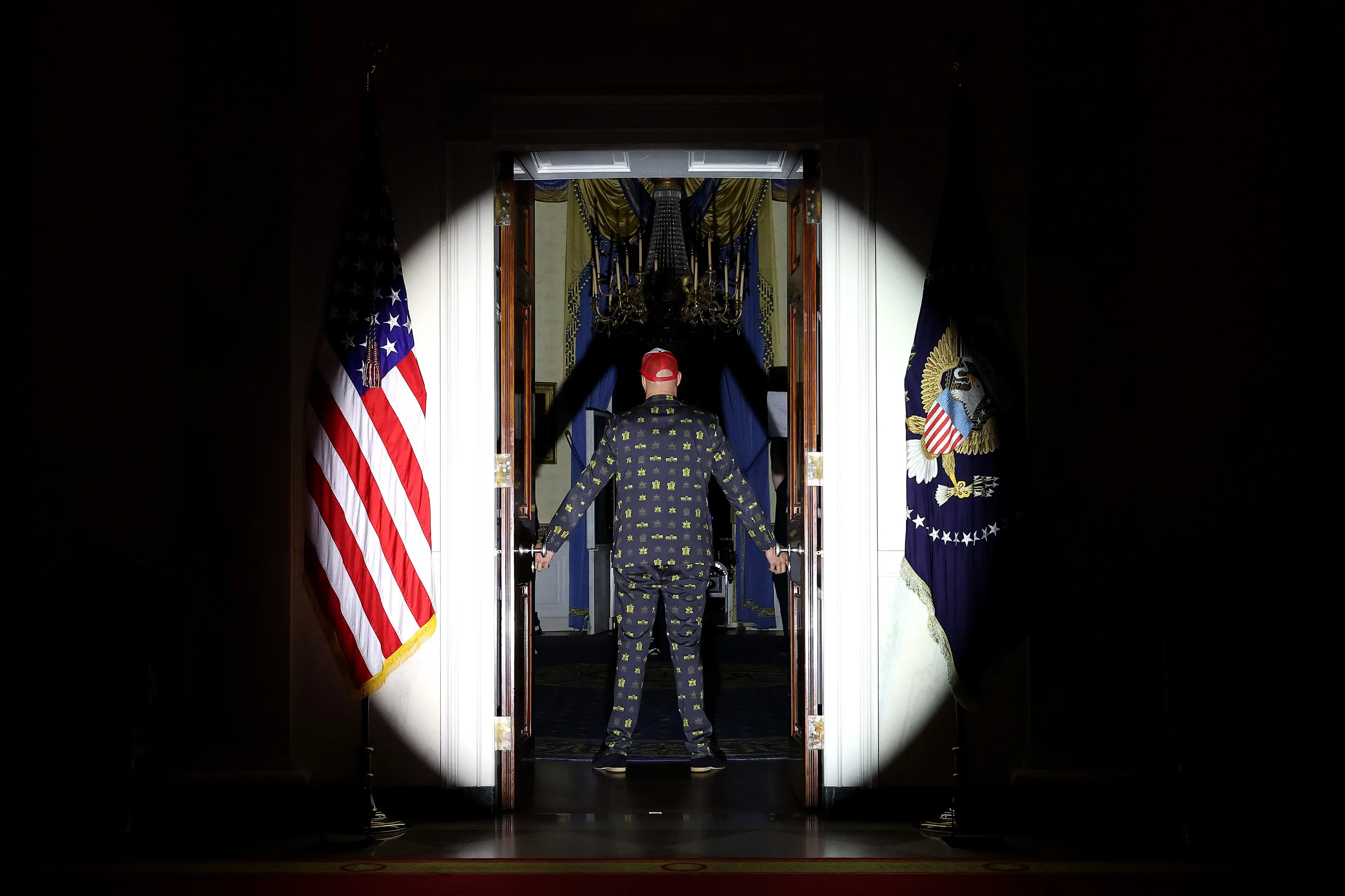 Tyson Fury made an entrance from the White House at UFC Freedom 250 (Ed Mulholland/Zuffa LLC)