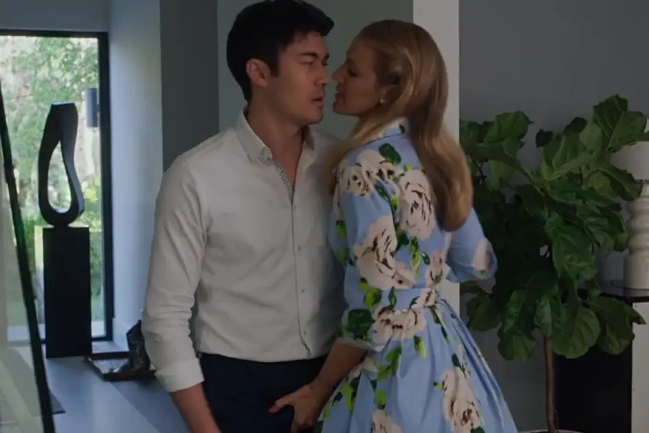 Lively grabbed Henry Golding's penis (BRON Studios)