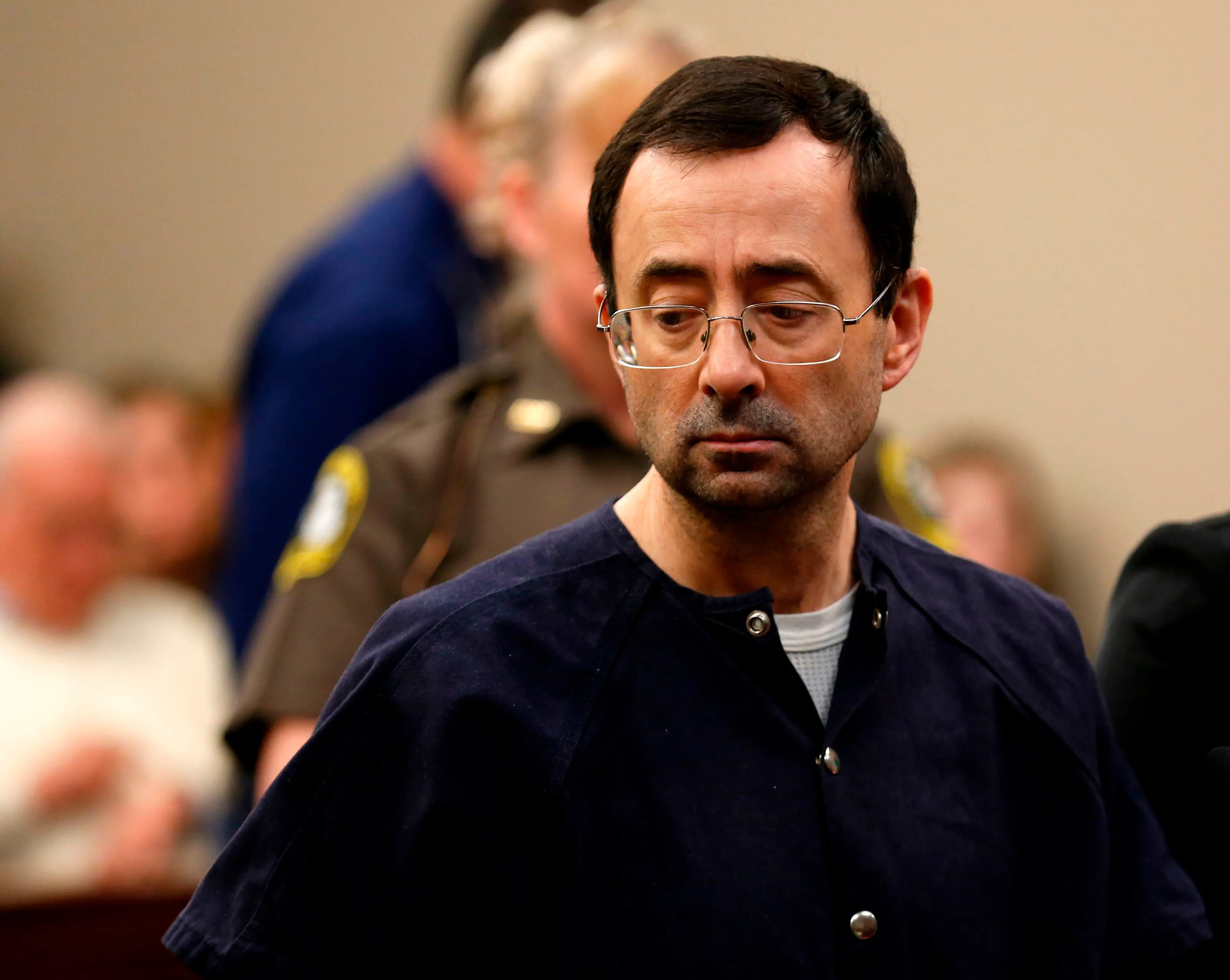 Larry Nassar is behind bars on sexual assault offences (JEFF KOWALSKY/AFP via Getty Images)