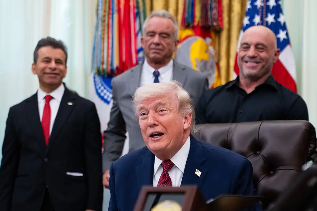 Donald Trump and Joe Rogan have a close friendship (Photo by Allison Robbert/For The Washington Post via Getty Images)