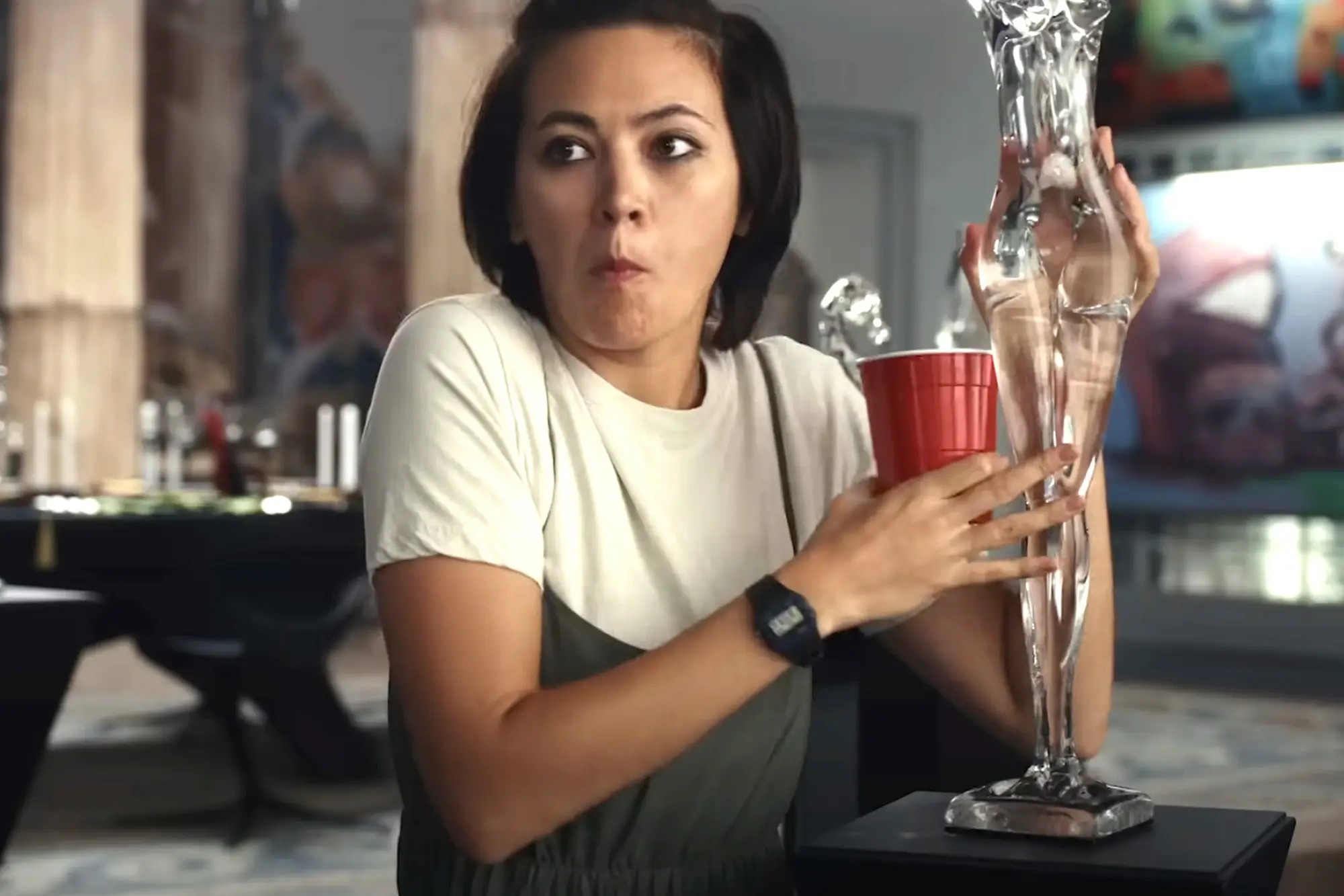 Jessica Henwick did not see the funny side to the accident.