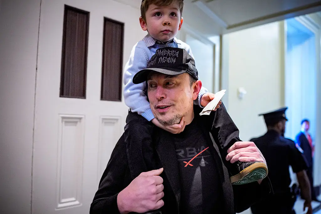  Ashley St Clair claimed that Elon Musk said his son X Æ was his favorite (Andrew Harnik/Getty Images)