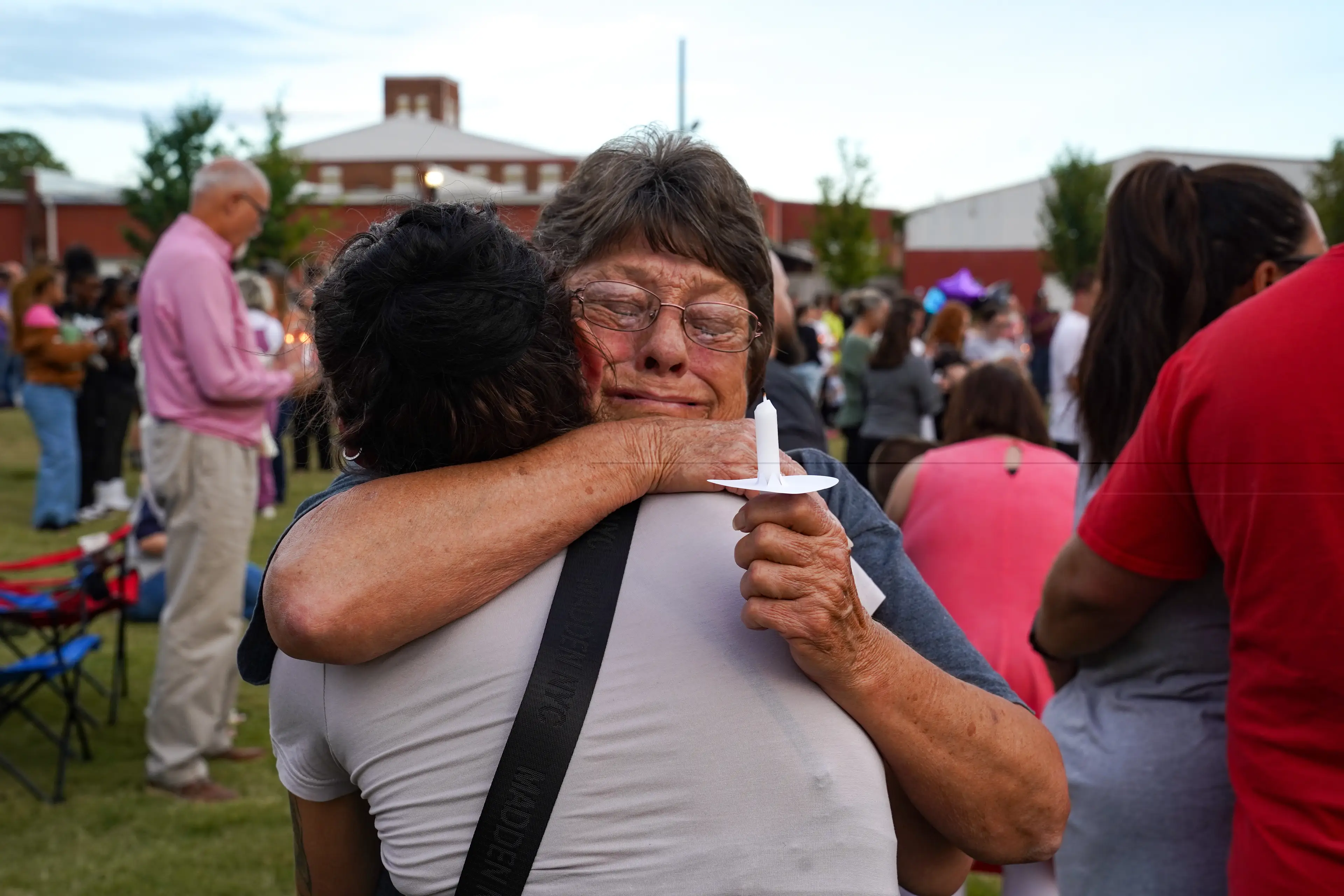The Apalachee community has been mourning the tragedy. (Megan Varner/Getty Images)