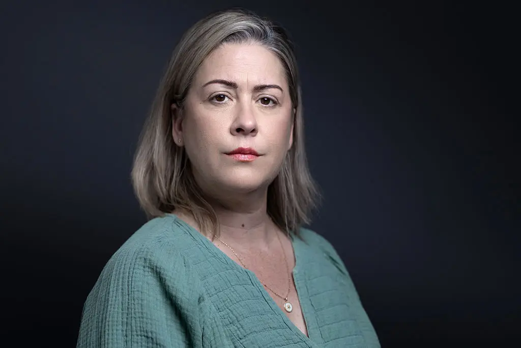 Caroline Darian has campaigned to raise awareness of rape and incest alongside her mother's trial (JOEL SAGET/AFP via Getty Images)