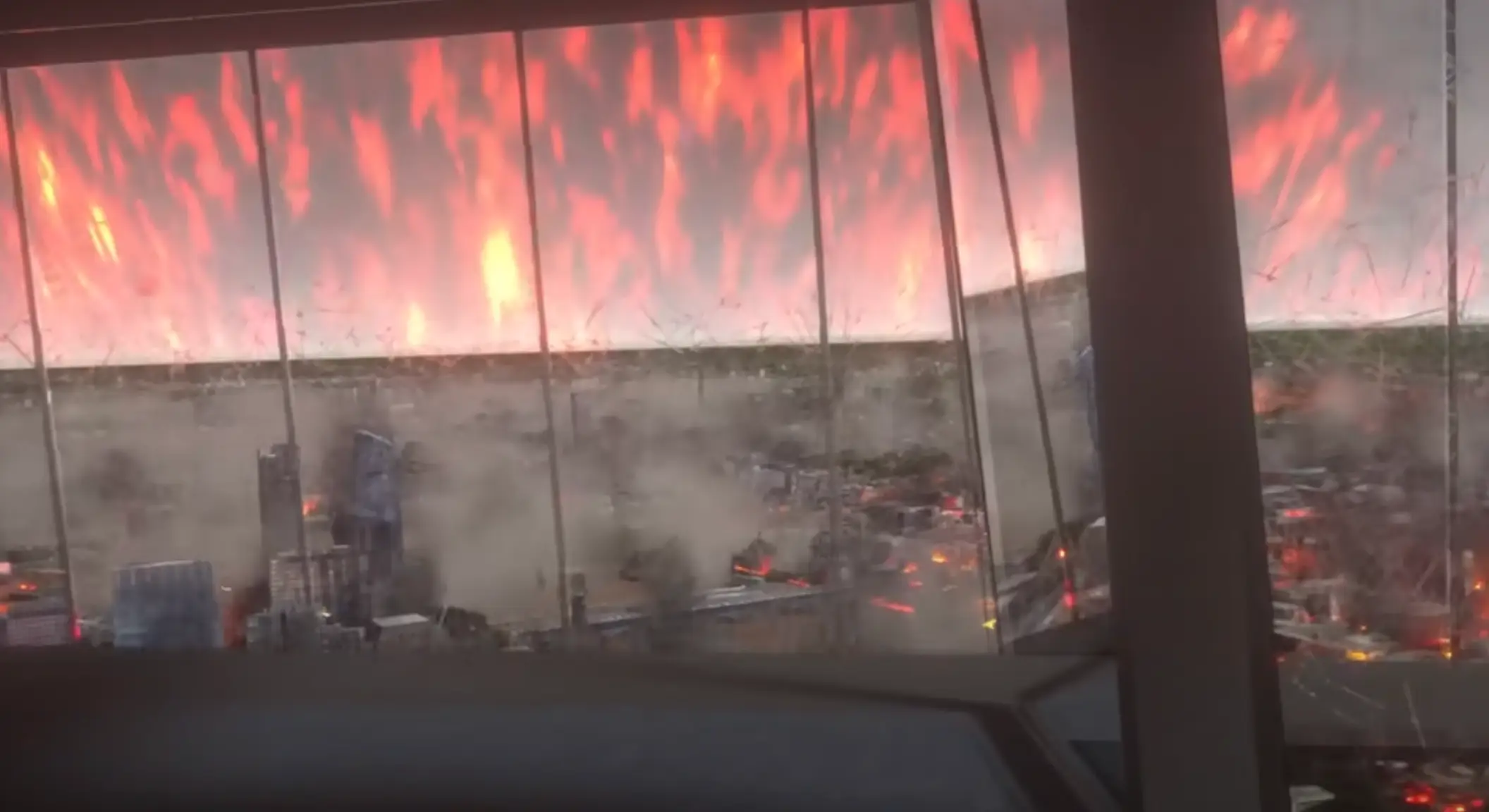 The animation shows the destructive power of the moon if it came crashing to Earth.